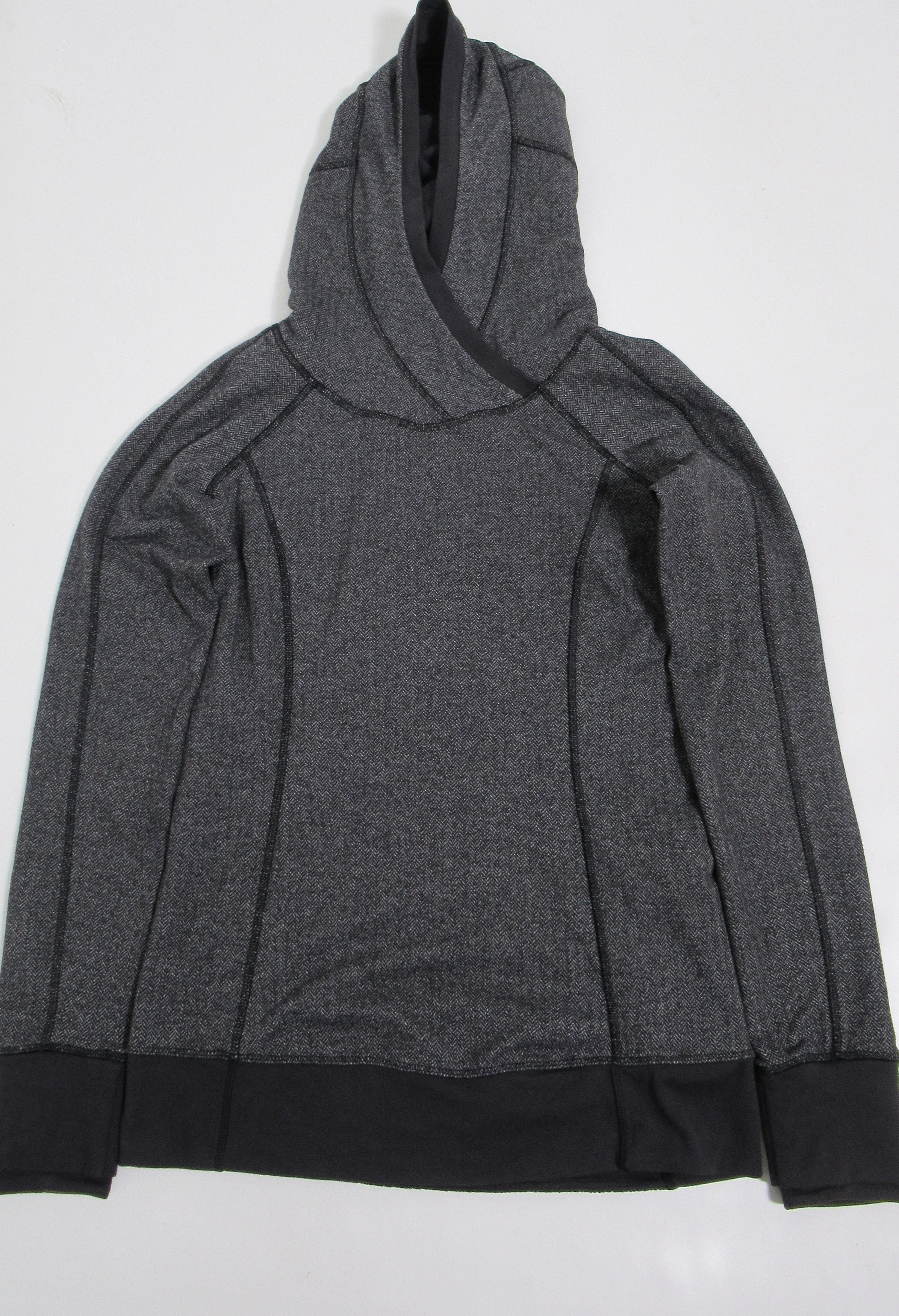 Lululemon Lululemon Think Fast Hoodie Heathered Herringbone Black Size M / US 6-8 / IT 42-44 - 1 Thumbnail