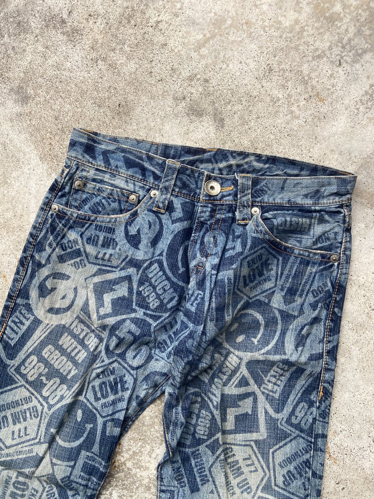 Hysteric Glamour Vintage 2000’s Co&Lu Monogram Hysteric Glamour Design Pants Size US 34 / EU 50 - 4 Thumbnail