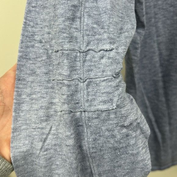 John Varvatos JOHN VARVATOS M V neck linen/cotton pull over blue grey Size US M / EU 48-50 / 2 - 6 Thumbnail