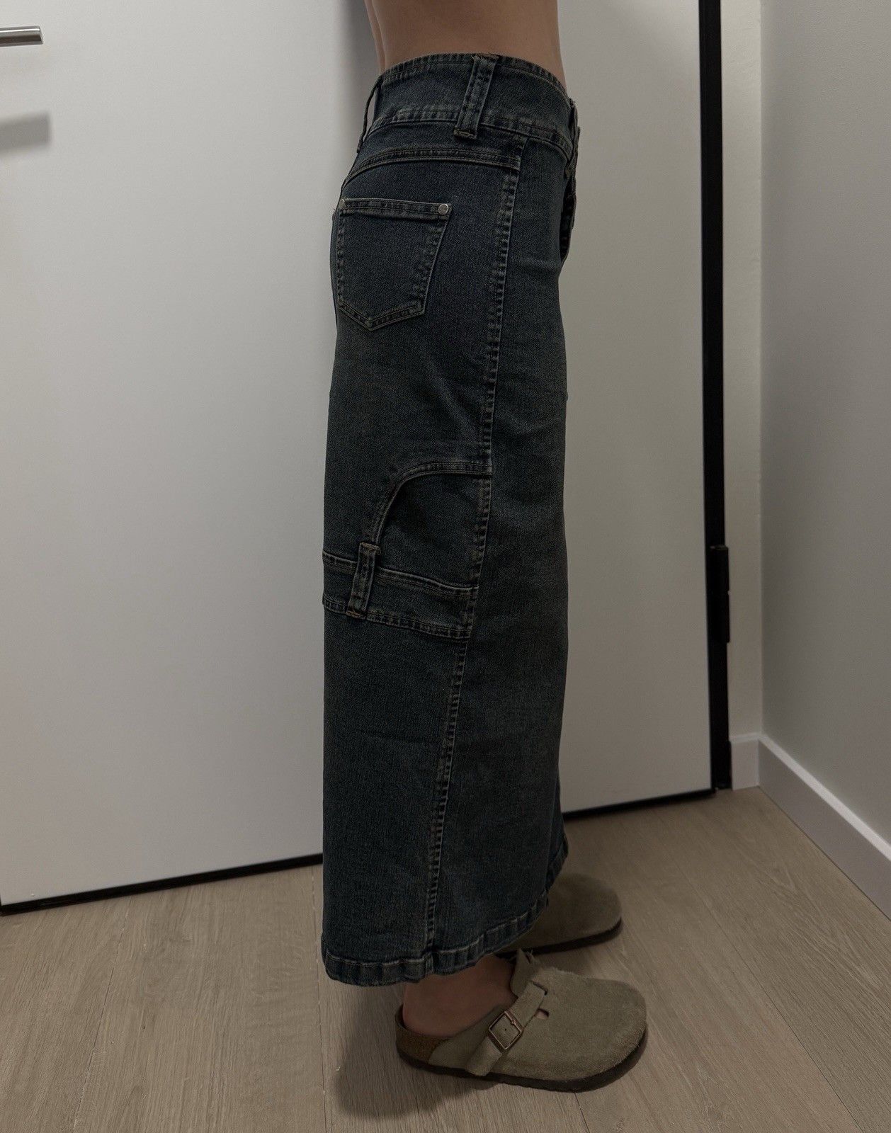 Other Tulip Jeans vintage avant garde Denim y2k midi skirt Size S Size 25" / US 0 / IT 36 - 4 Thumbnail