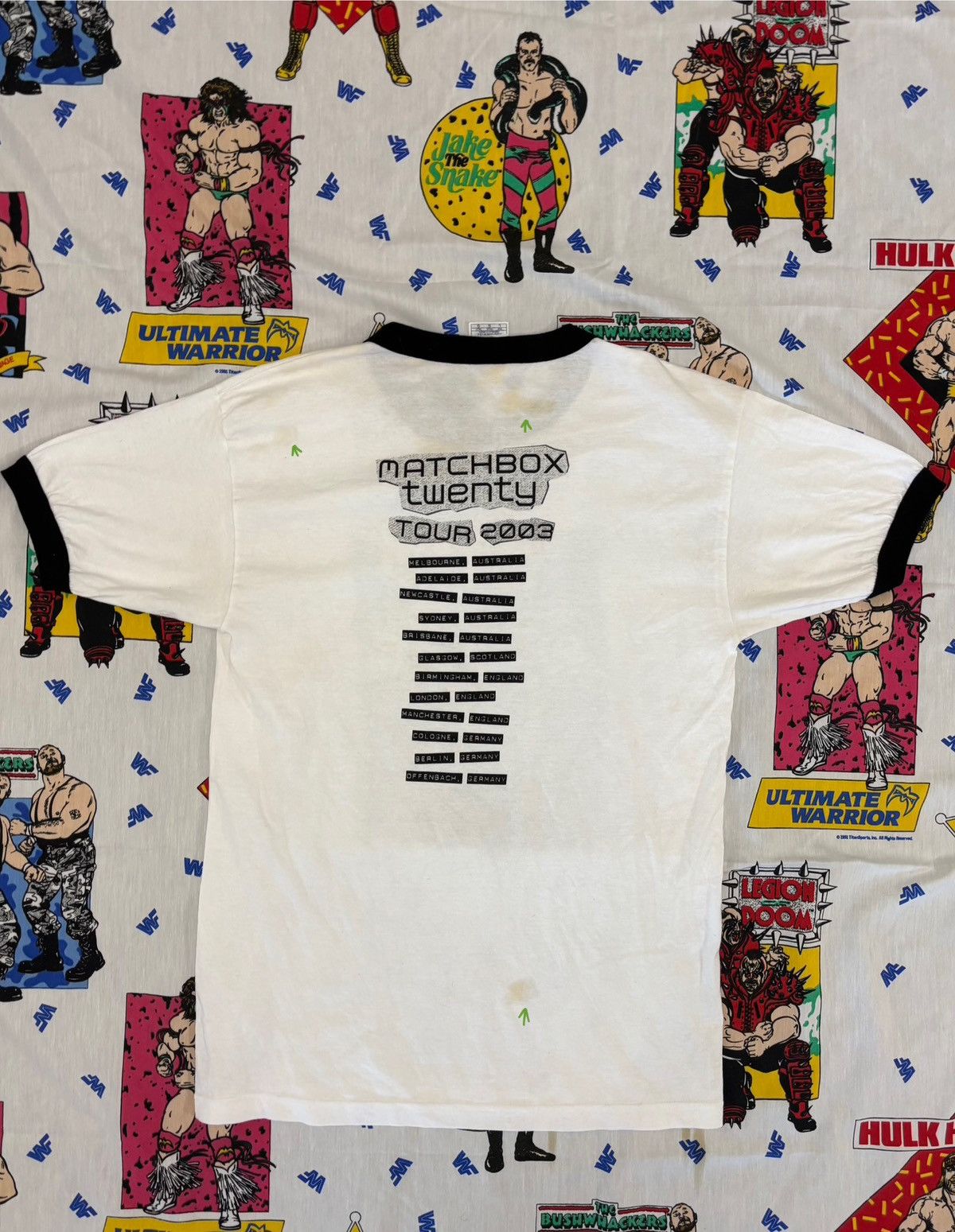 Other Matchbox Twenty band tee, white black accents single stitch Size US M / EU 48-50 / 2 - 6 Thumbnail