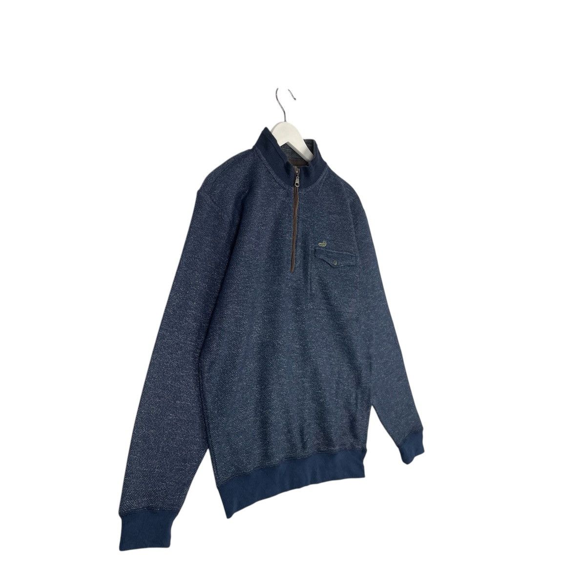 Designer × Vintage vintage Hoodie/sweater Quater zip crocodile Size US M / EU 48-50 / 2 - 3 Thumbnail