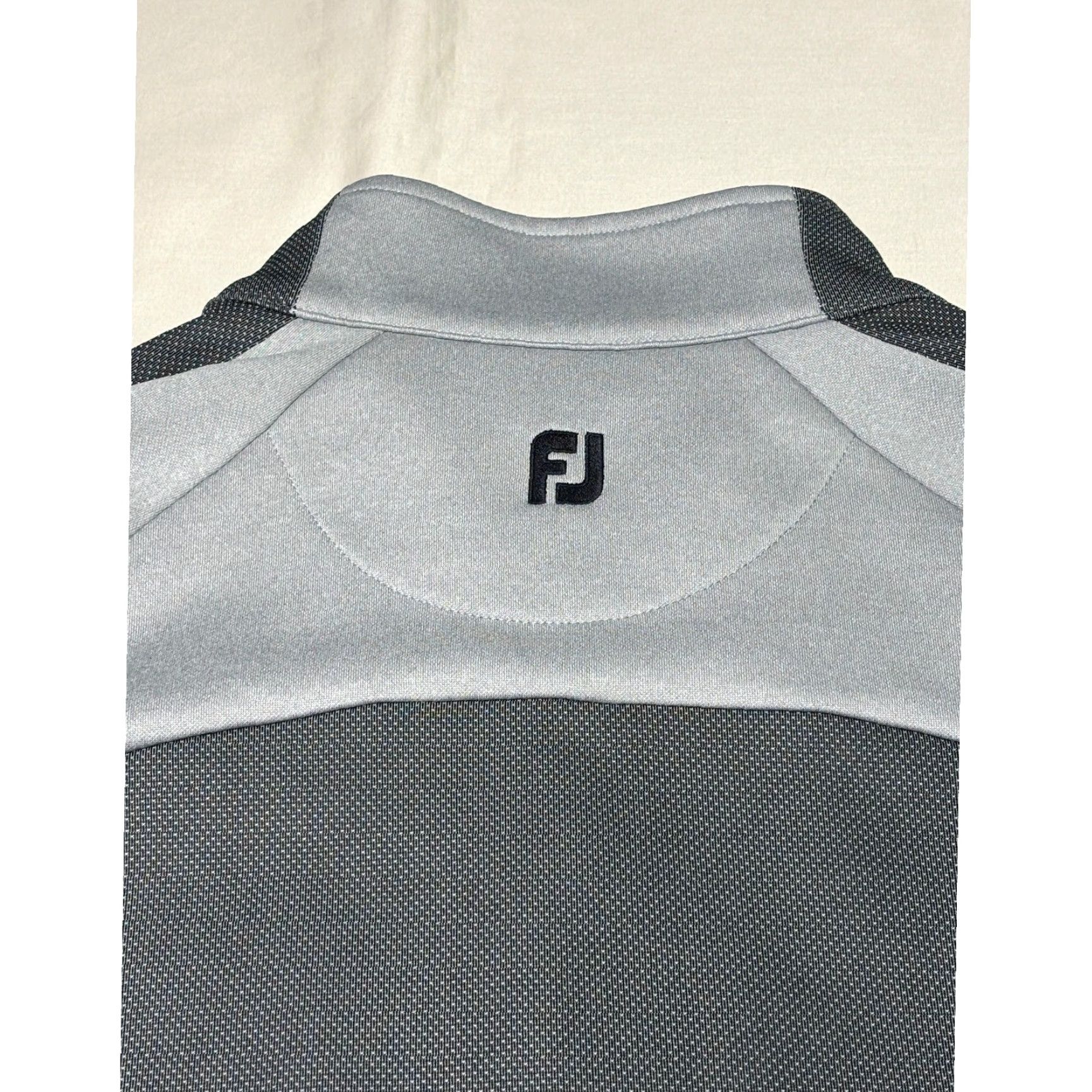 Footjoy FootJoy FJ Fort Belvoir Golf Club Full Zip Jacket Grey Mens XL Colorblock Mock Jacket Golf Mens XL Gray Colorblock Mock Size US XL / EU 56 / 4 - 6 Thumbnail