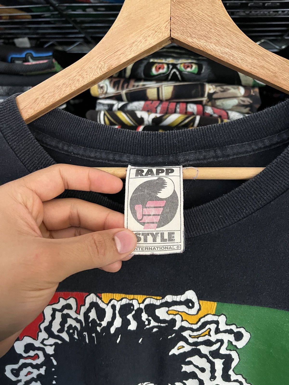 Rap Tees 1991 Soap Woman Reggae Rastaffarian Rapp Style Hip Hop Wear Size US L / EU 52-54 / 3 - 7 Thumbnail