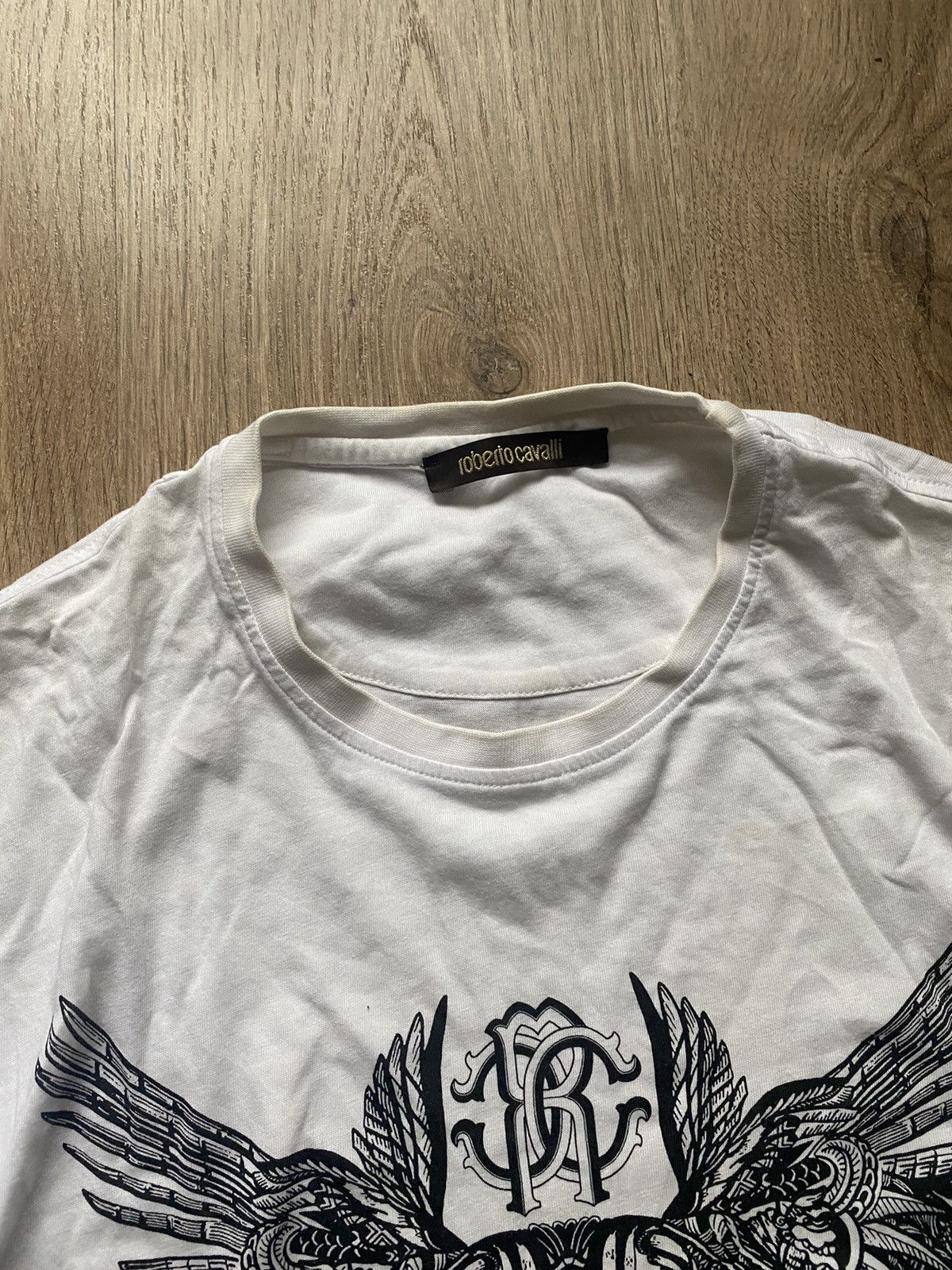 Just Cavalli Vintage Crazy Y2k Roberto Cavalli tiger Fullprint T-shirt Size US L / EU 52-54 / 3 - 3 Thumbnail