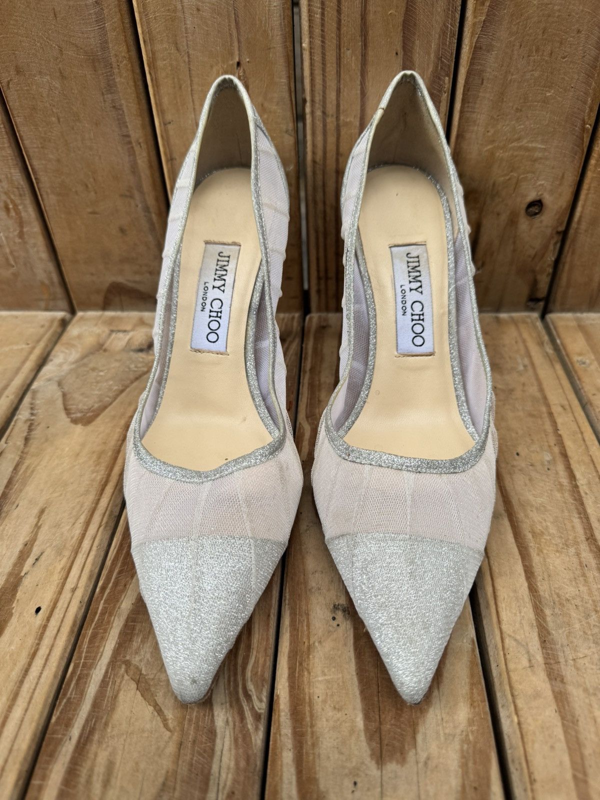 Jimmy Choo Jimmy choo Women’s fabric glitter pumps size EUR 37 US 7 Size US 7 / IT 37 - 2 Thumbnail