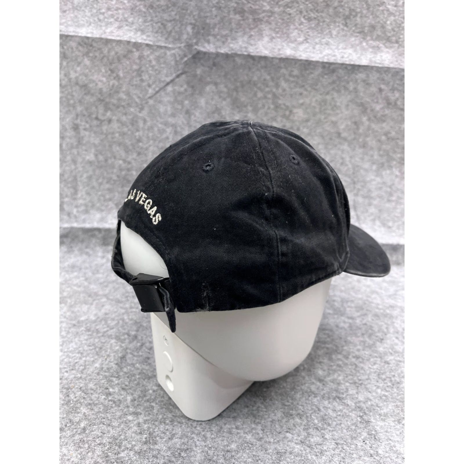 Vintage MGM Grand Hat Cap Strap Back Adult One Size Black 100% Cotton Studio 54 Las Vegas Casino Size ONE SIZE - 7 Thumbnail