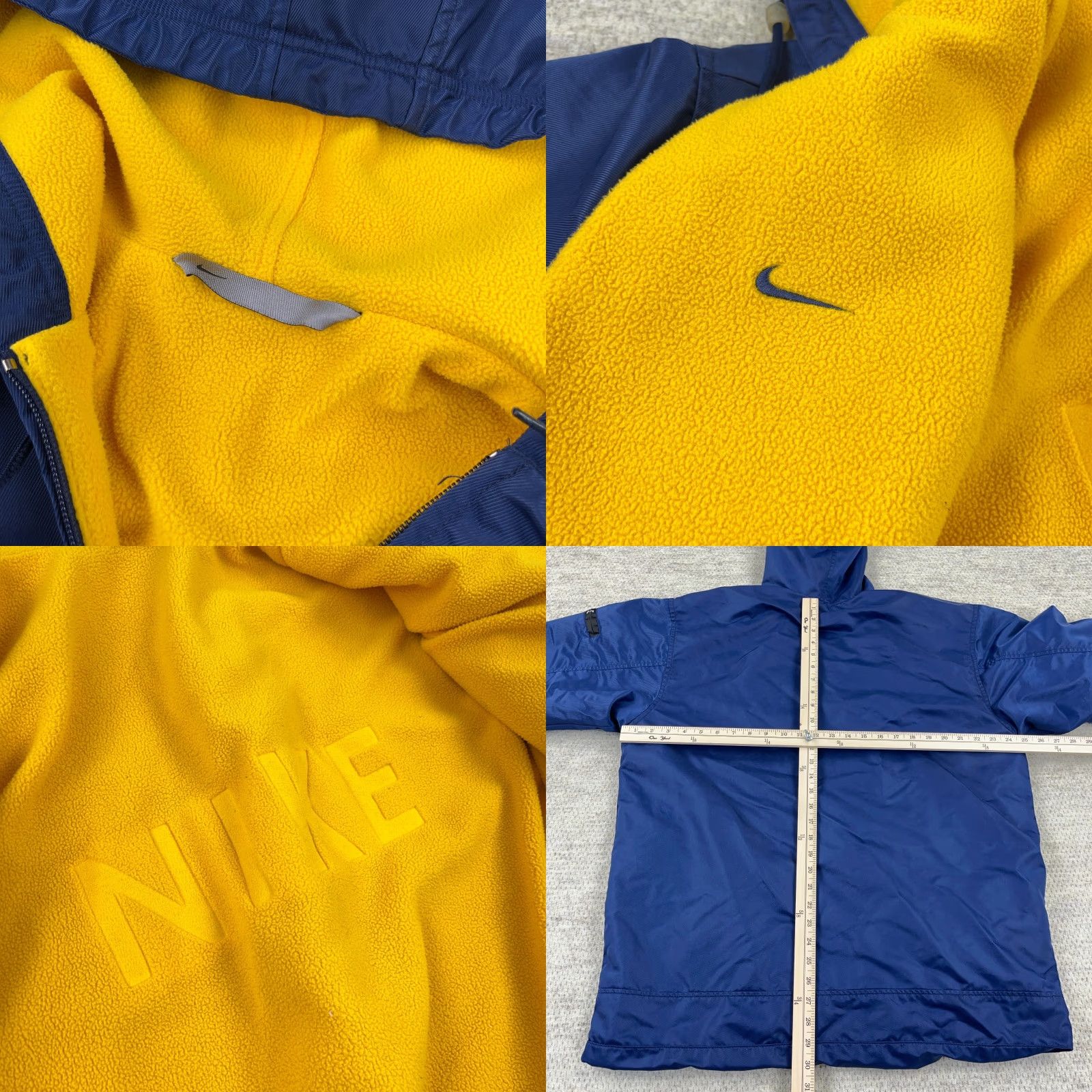 Nike VINTAGE Nike Jacket Men M Blue Yellow Puffer Parka Coat Reversible Size US M / EU 48-50 / 2 - 8 Thumbnail
