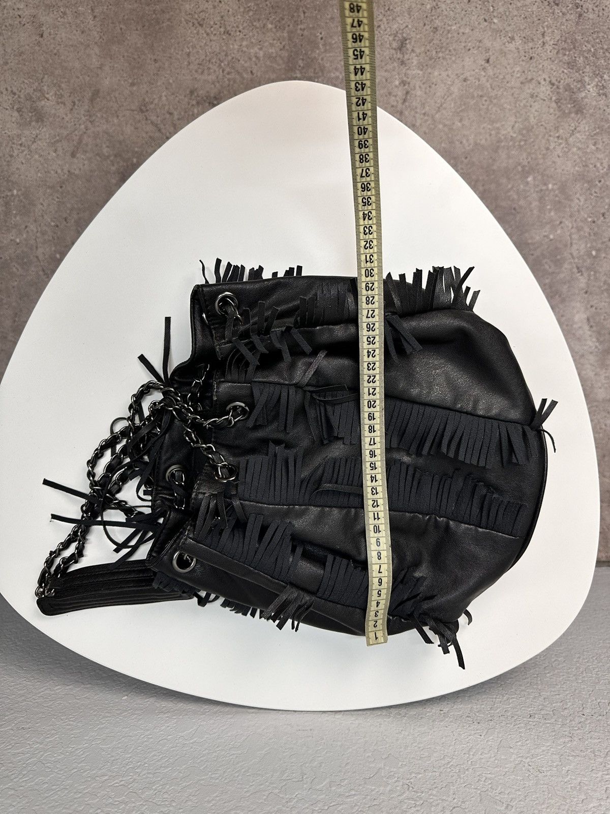 Vintage If Six Was Nine Bag Leather Avantgarde Y2K Margiela