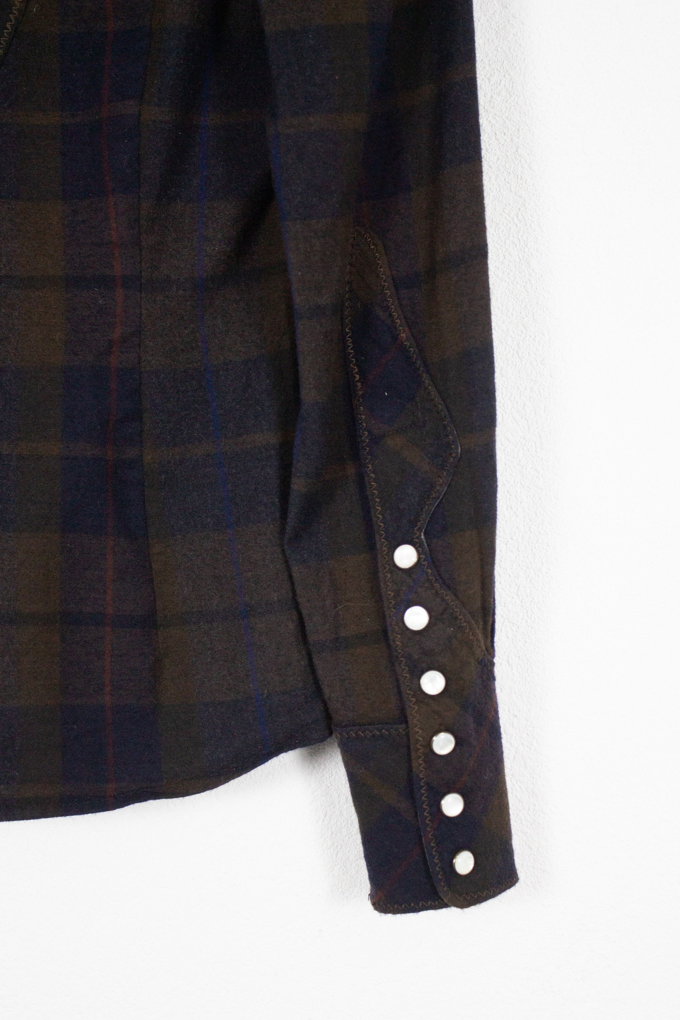 Dolce & Gabbana Dolce & Gabbana Wool Western Check Shirt Buttons Up NZ Size XS / US 0-2 / IT 36-38 - 5 Thumbnail