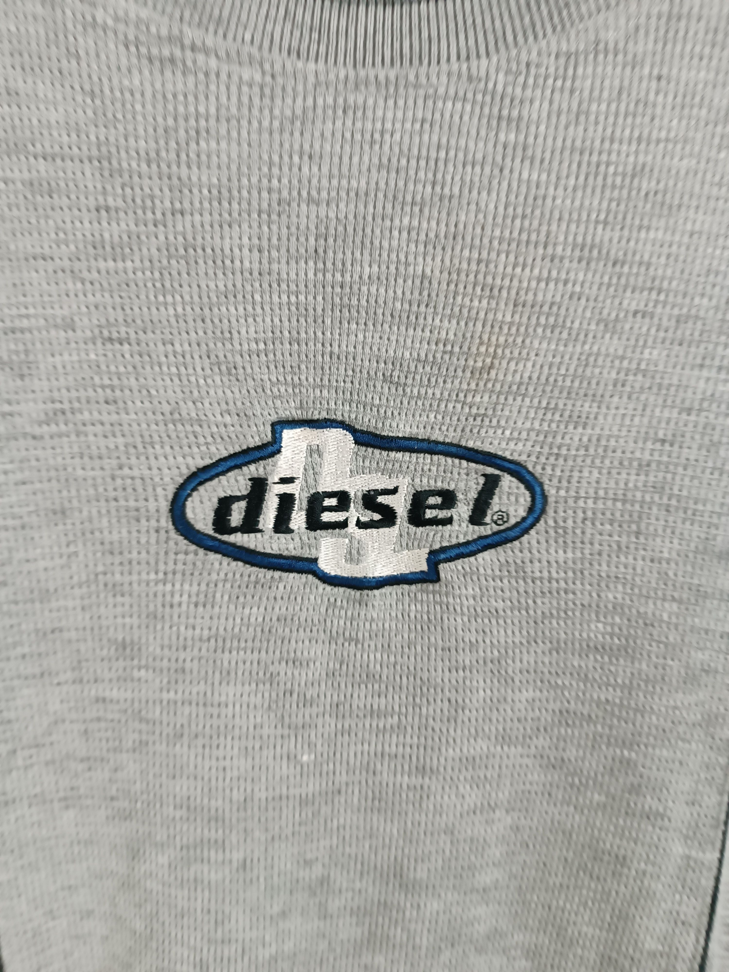 Vintage VINTAGE 2000s DIE-SEL WAFFLE KNIT EMBROID LOGO Y2K VERY RARE Size US L / EU 52-54 / 3 - 10 Thumbnail