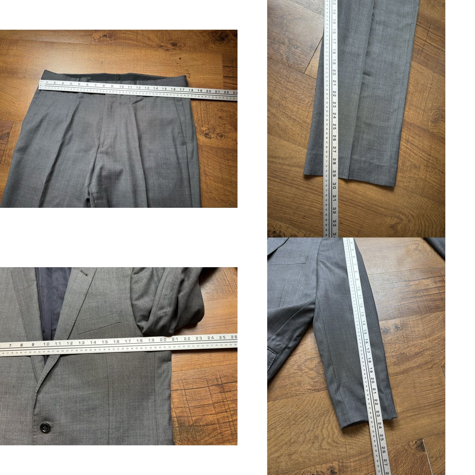 J.Crew J.CREW Ludlow Suit Mens Slim Tollegno 1900 2 Piece 42R Gray Wool Classic 34x29.5/32 Notch Lapel Double-Vented 2-Button Front Womens? Size 42R - 10 Thumbnail