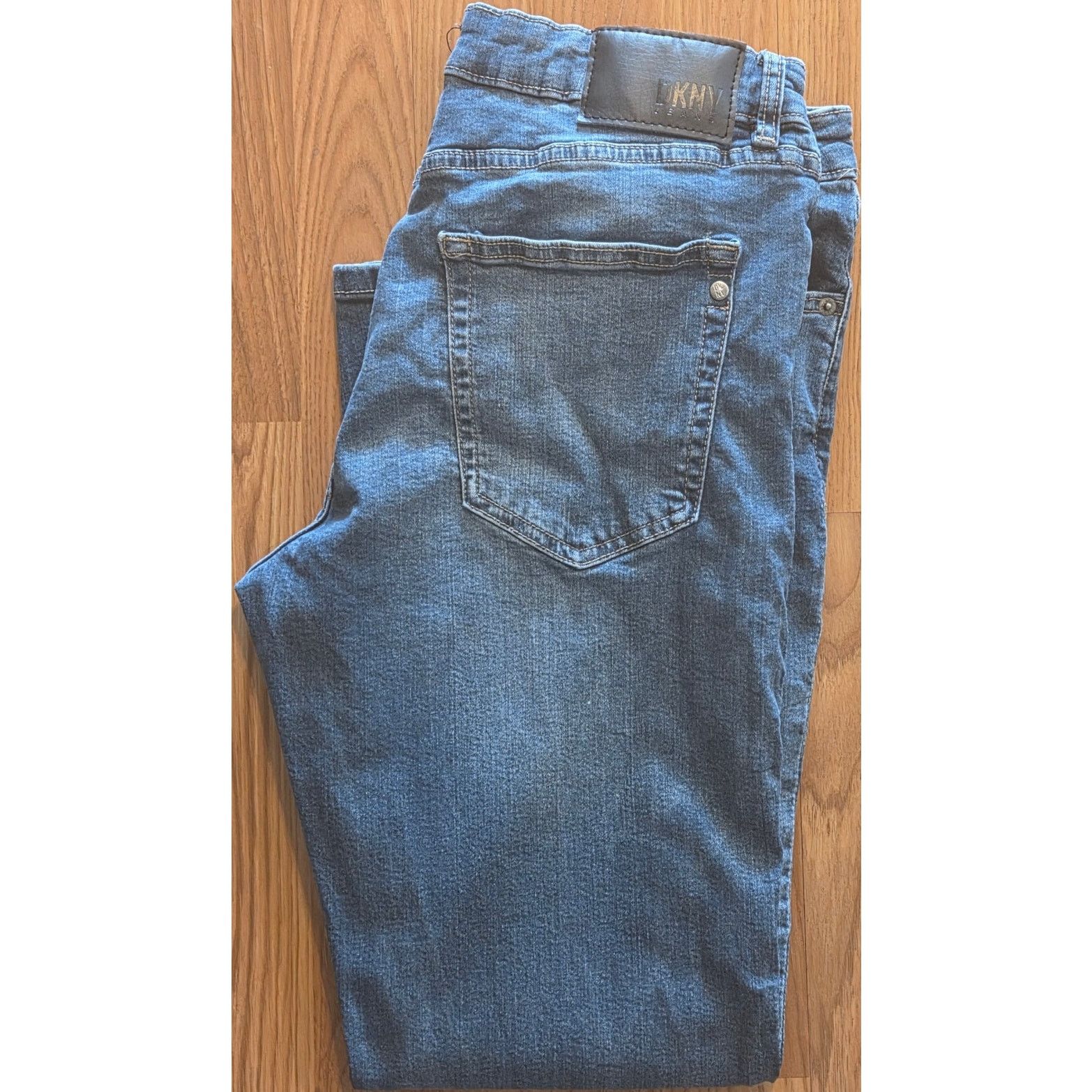 DKNY Stylish DKNY Bedford Slim Fit Blue Denim Jeans W33 L29 Size US 33 - 2 Thumbnail