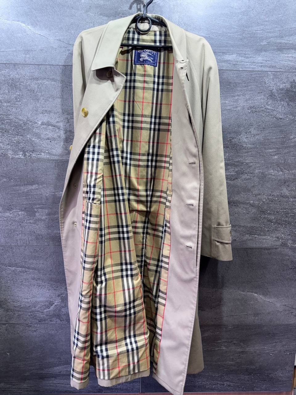 Burberry Burberrys London Trench Coat Beige Nova Check Lined Belted Size US L / EU 52-54 / 3 - 1 Thumbnail
