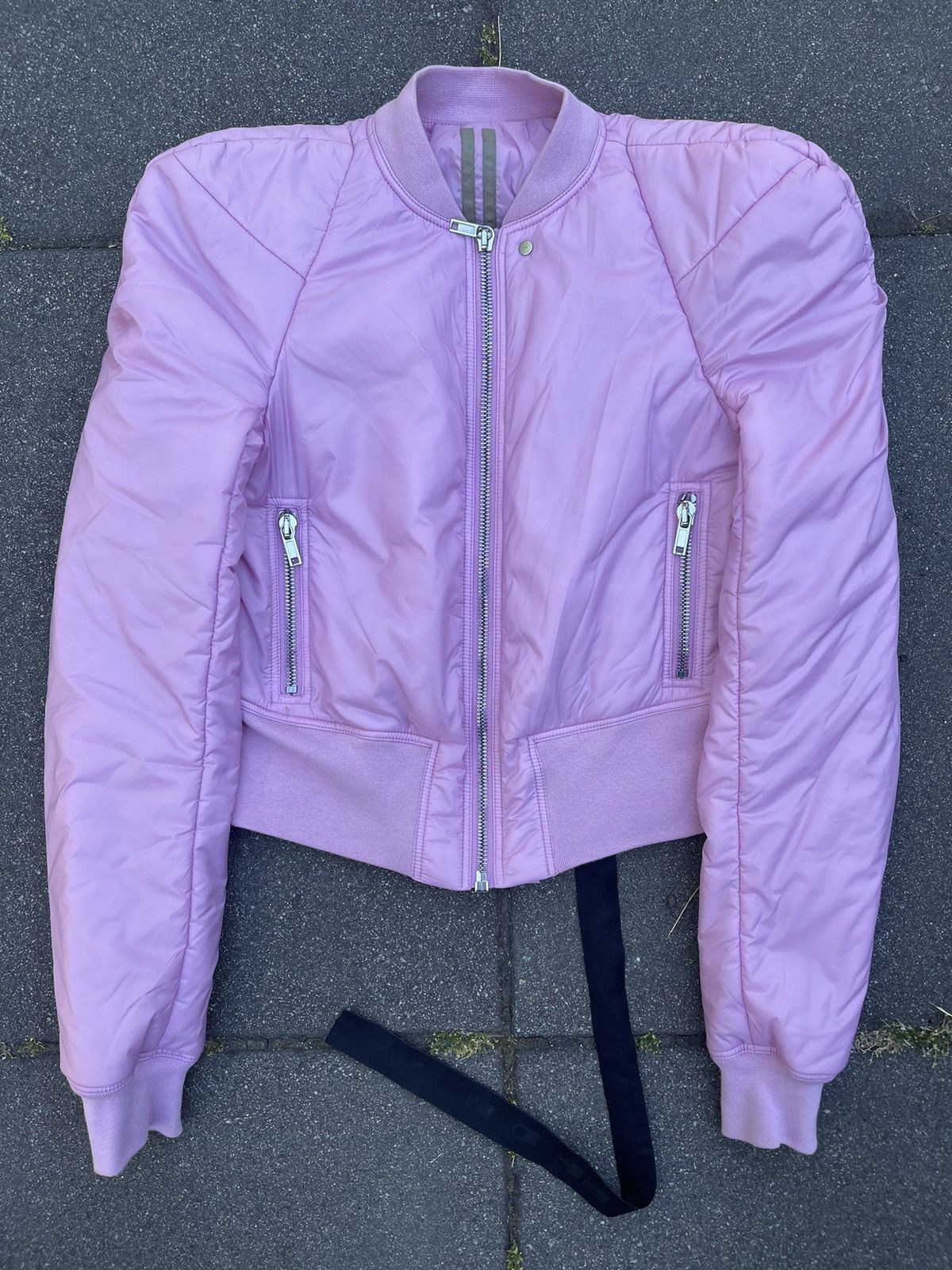 Rick Owens MENS L AW21 WOMENS/UNISEX PADDED BOMBER JACKET DIRTY PINK Size US M / EU 48-50 / 2 - 1 Thumbnail