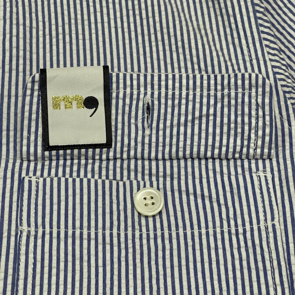 Issey Miyake Vintage Issey Miyake Mercibeaucoup Striped Button Jacket Size US L / EU 52-54 / 3 - 9 Thumbnail