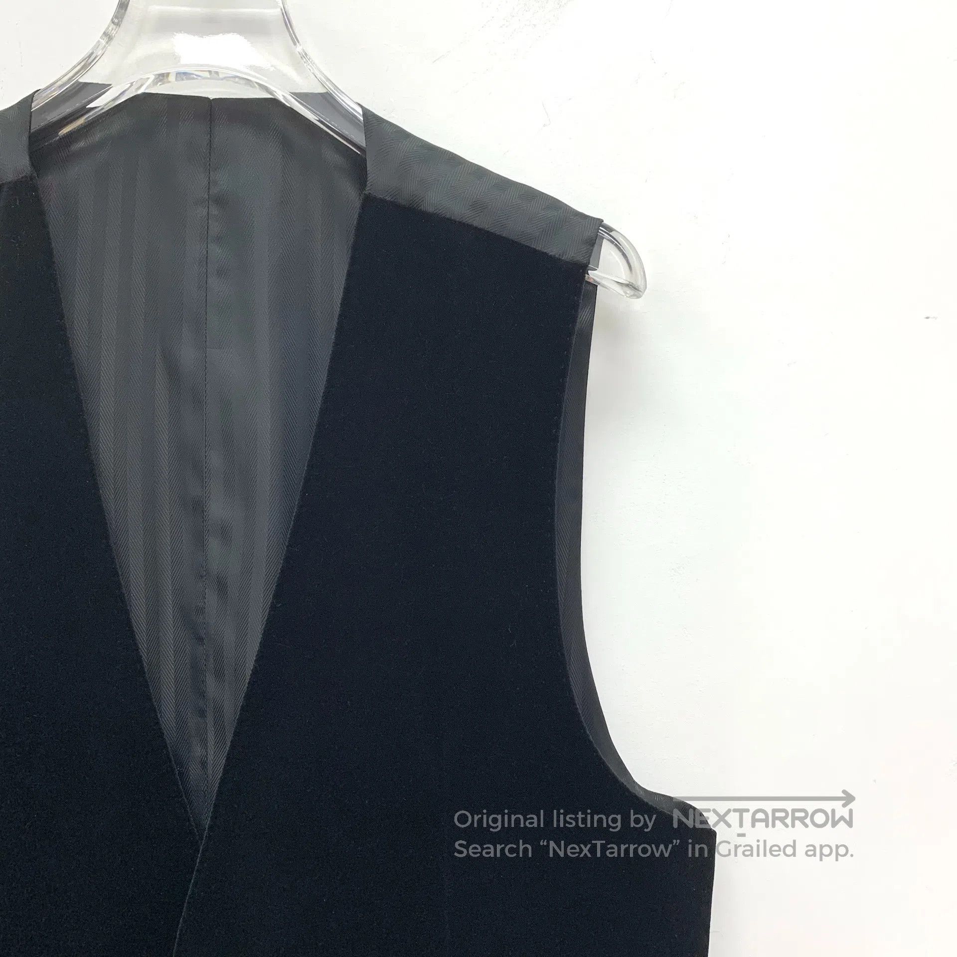 Dolce & Gabbana Dolce Gabbana Black Cotton V-Neck Single-Breasted Sleevele Size US M / EU 48-50 / 2 - 3 Thumbnail
