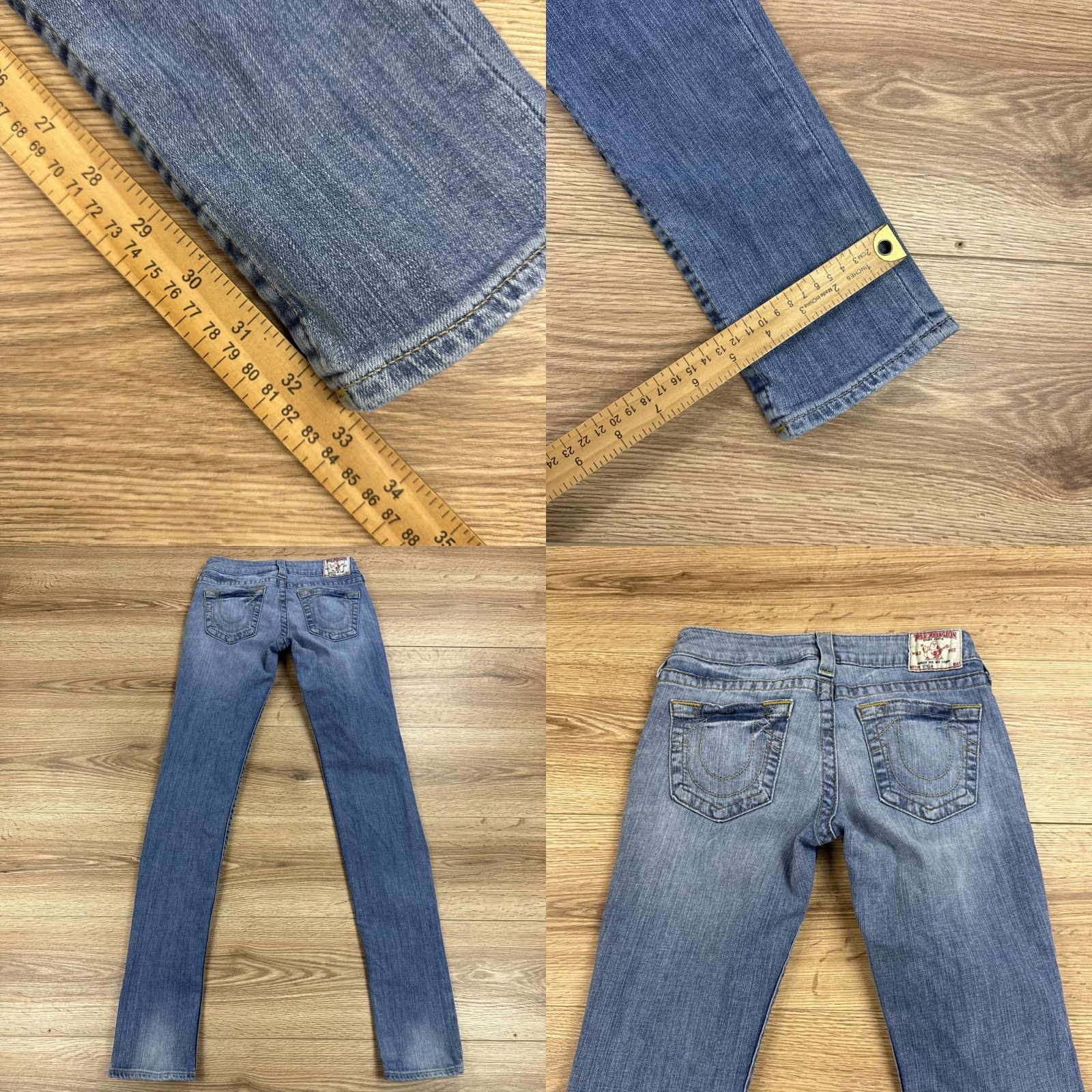 True Religion True Religion Jeans Skinny Womens Size 27 Blue Low Rise Denim 33in Inseam Size 27" / US 4 / IT 40 - 8 Thumbnail