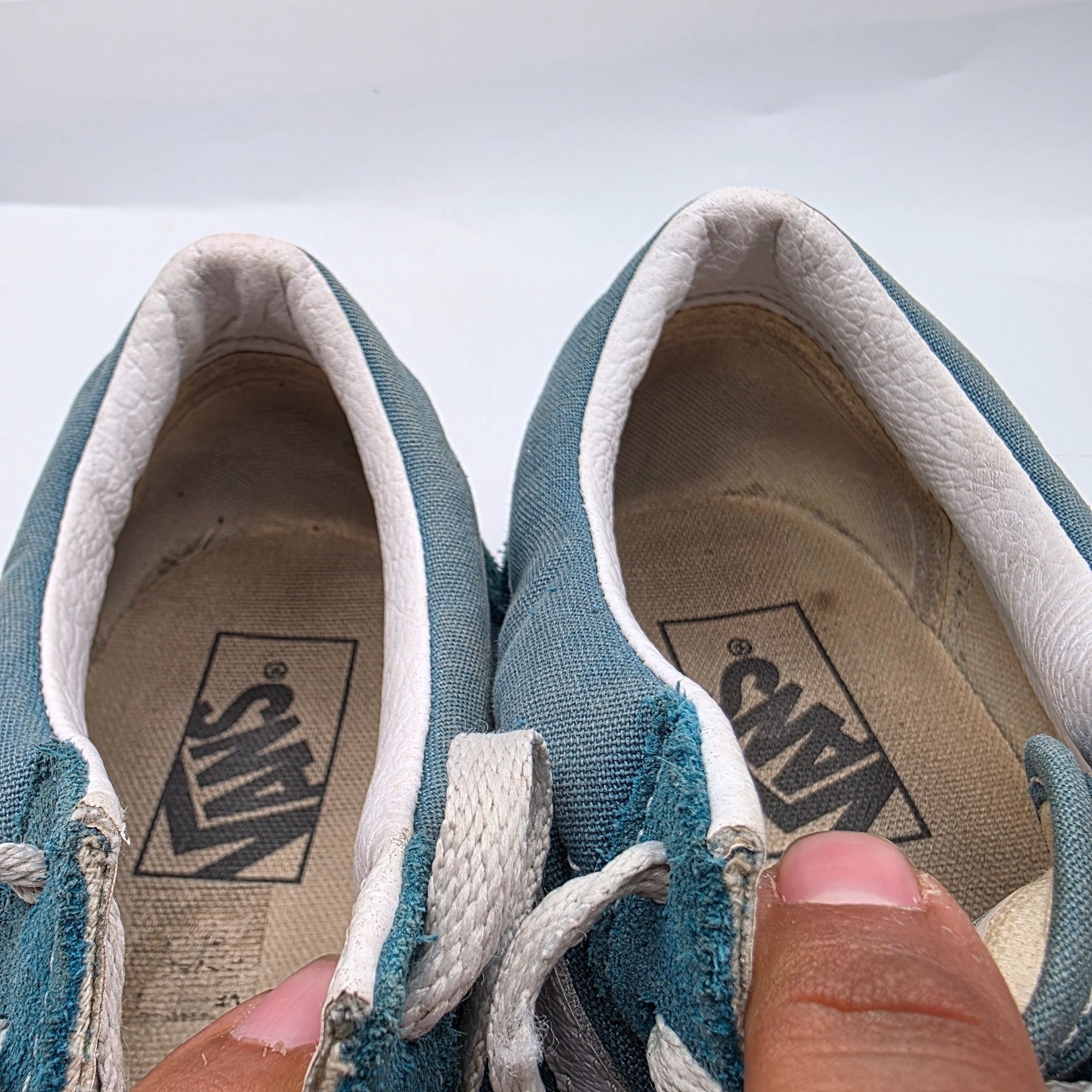 Vans Vans Old Skool Womens Size 9 Blue White Suede Canvas Skate S Size US 9 / IT 39 - 7 Thumbnail