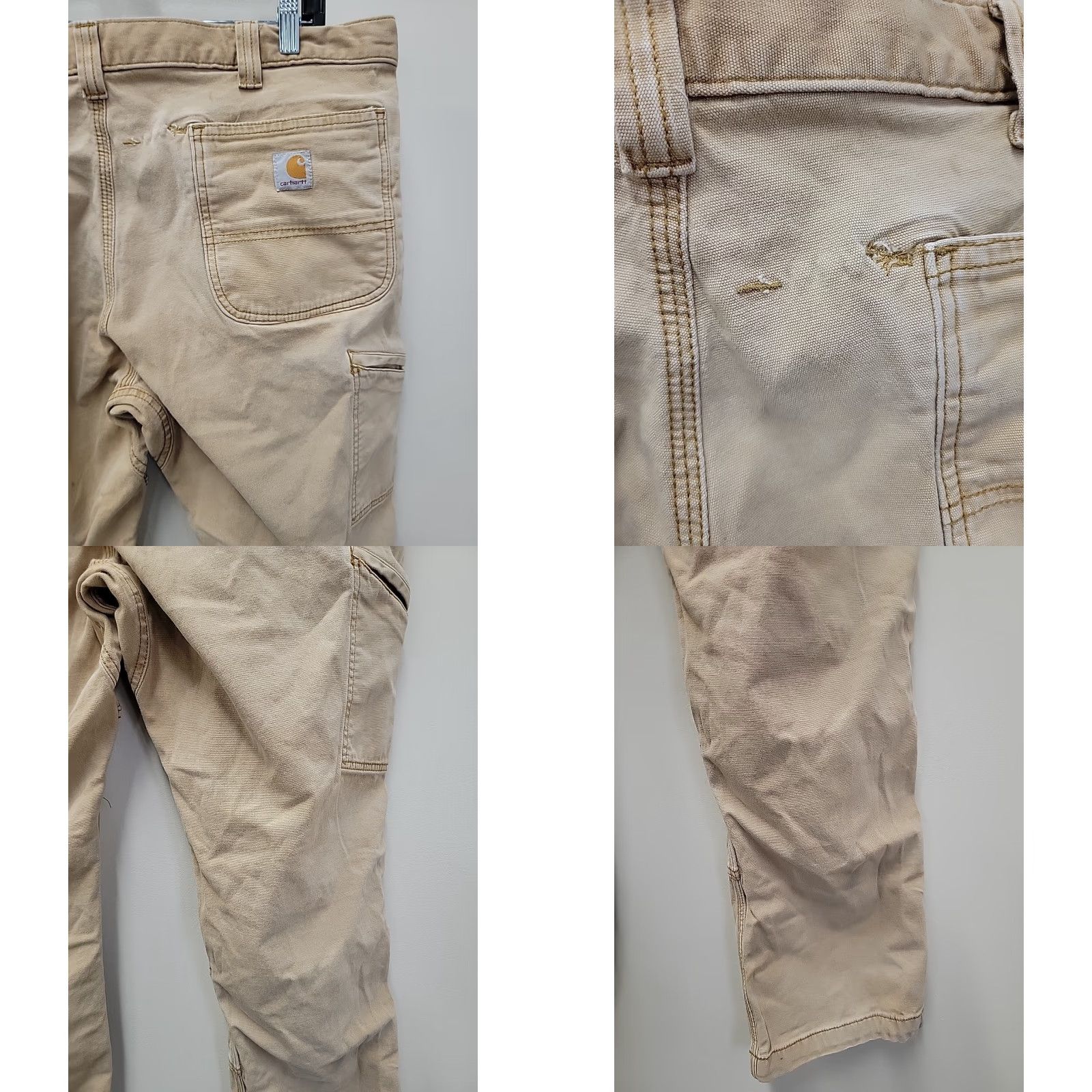 Carhartt Carhartt Pants Mens 38x30 Relaxed Fit Brown 5-Pocket Double Knee Workwear Casual Pants Size US 38 / EU 54 - 9 Thumbnail