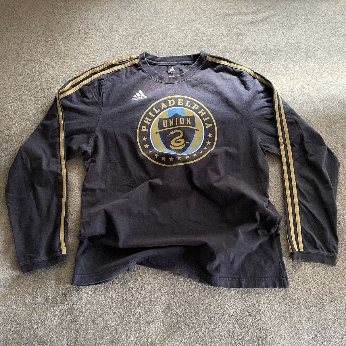 Adidas Adidas Philadelphia Union Three Stripe Long Sleeve T-Shirt Size US L / EU 52-54 / 3 - 1 Thumbnail