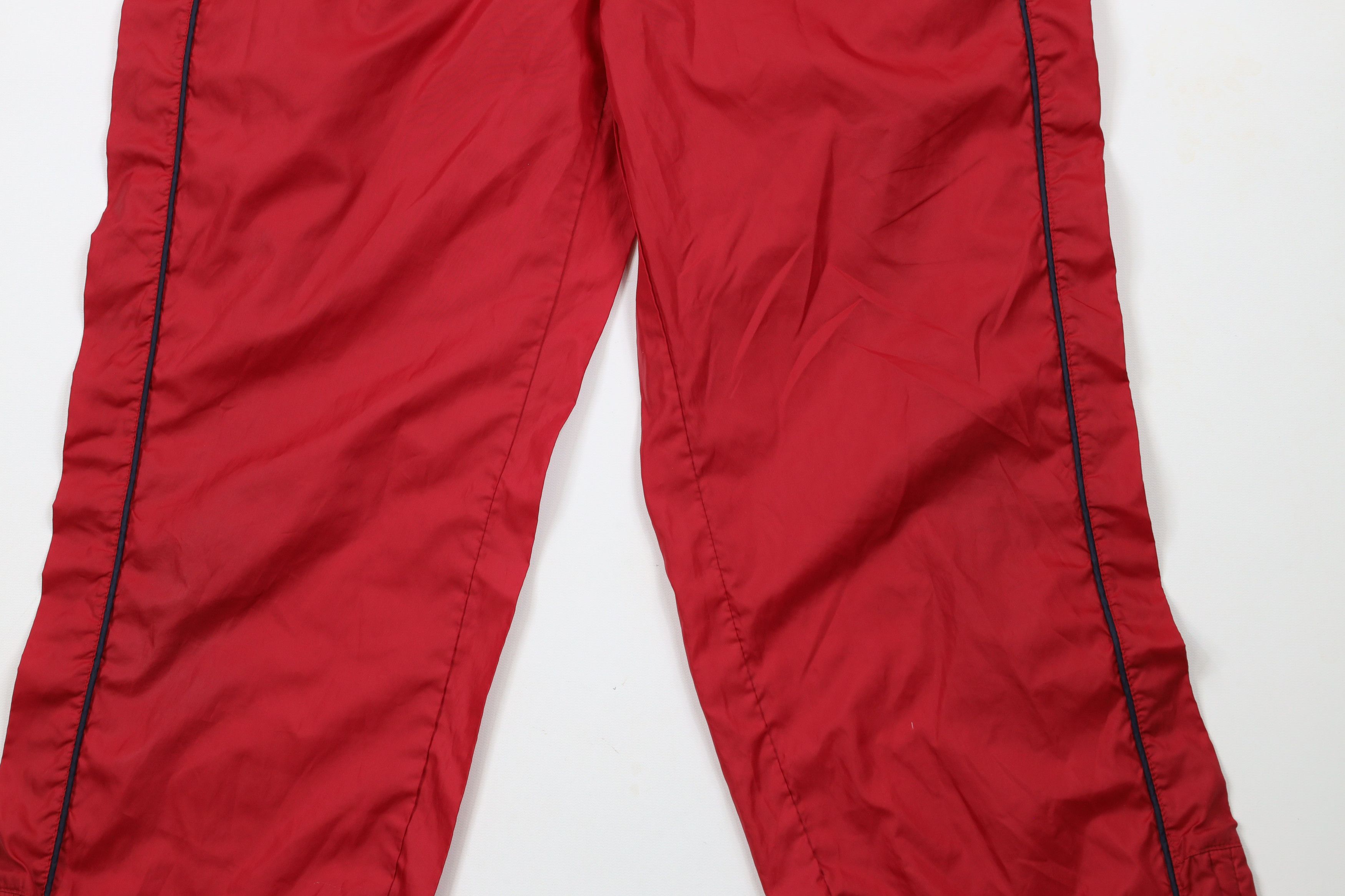 Ralph Lauren × Vintage Vintage 90s Ralph Lauren Box Logo Cuffed Joggers Pants Red Size 26" / US 2 / IT 38 - 3 Thumbnail