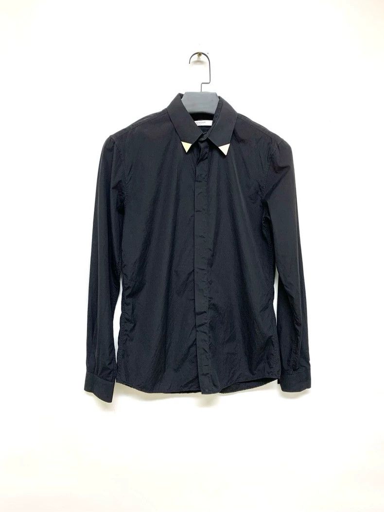 Givenchy Givenchy Size 38Black Collar Design Shirt 2506-Nextarrow Size US XL / EU 56 / 4 - 1 Thumbnail