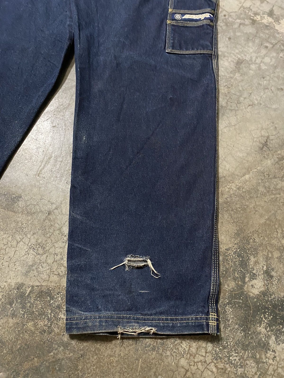 Hysteric Glamour × JNCO × Jean Y2k Baggy Jeans School of Hard Knocks p173 Size US 33 - 4 Thumbnail