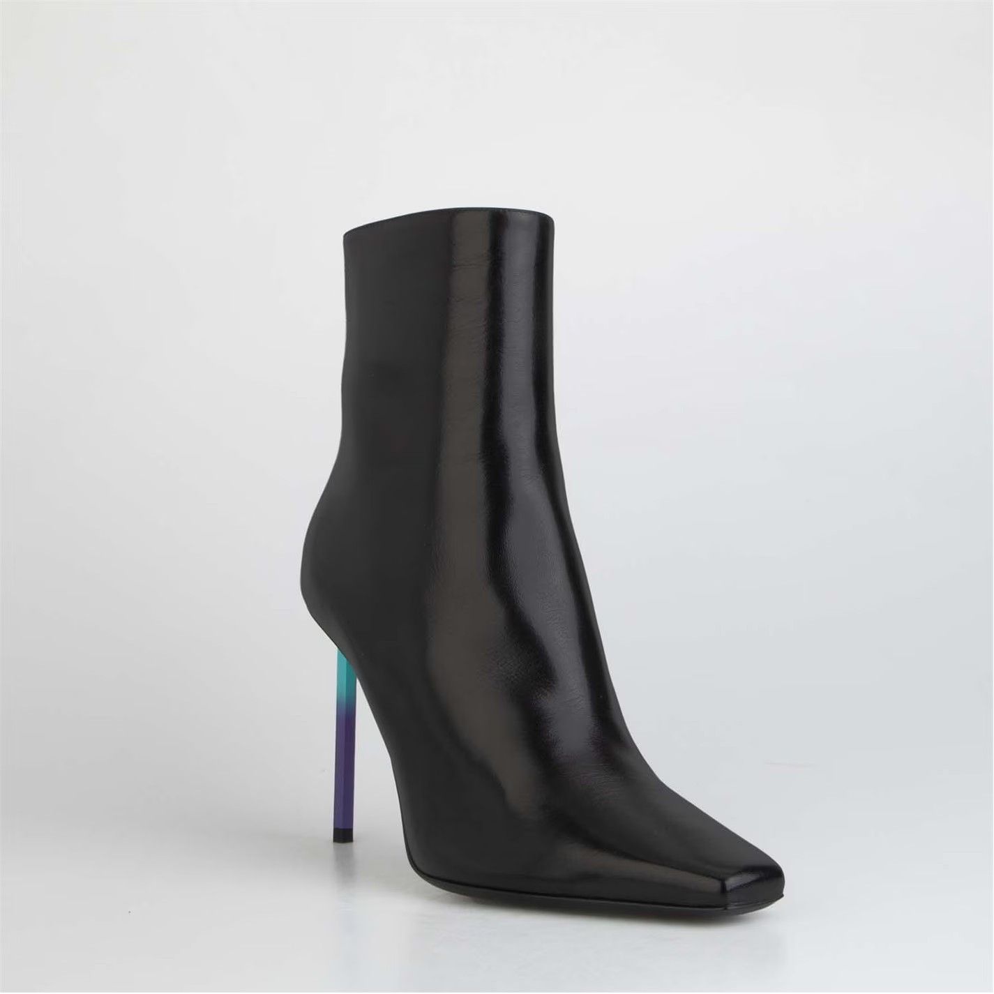 Off-White o1g2r1mq0125 Nappa Grad High Allen Ankle Boots Black Size US 6.5 / IT 36.5 - 2 Thumbnail