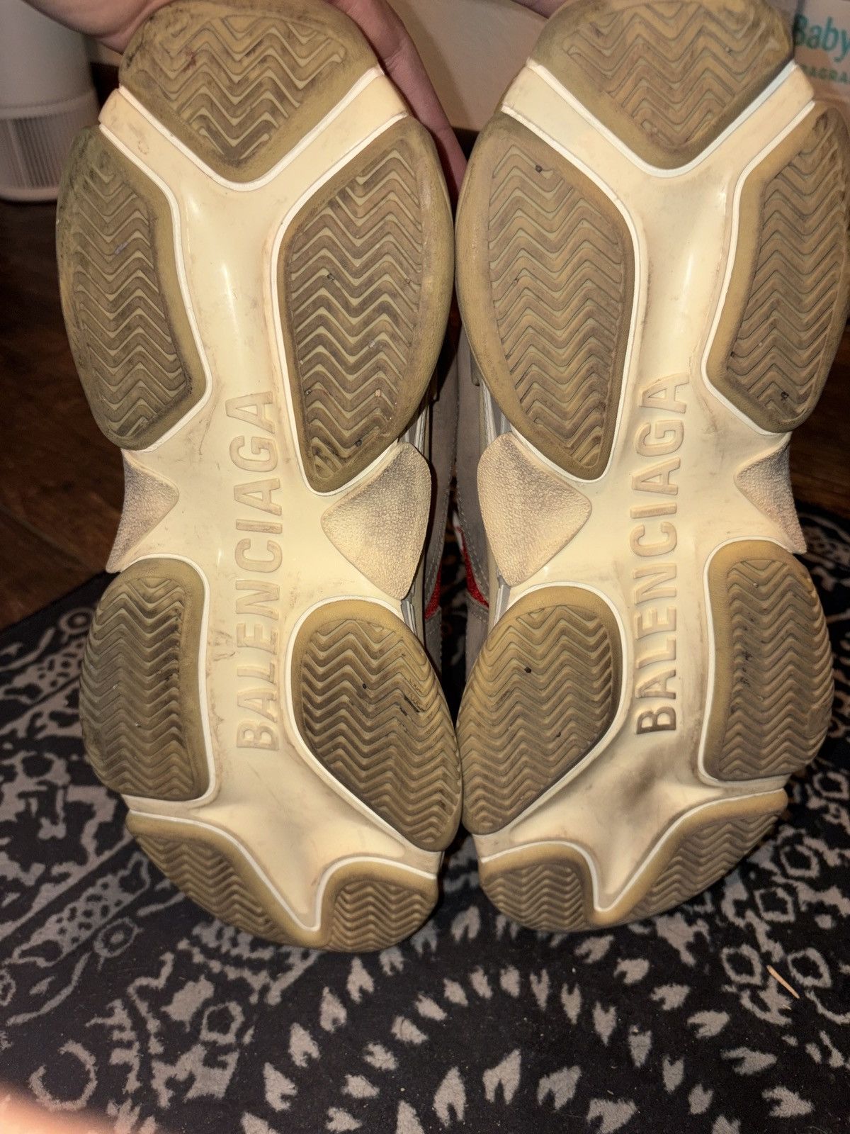 Balenciaga Balenciaga Triple S Red and Blue Size US 11 / EU 44 - 6 Thumbnail