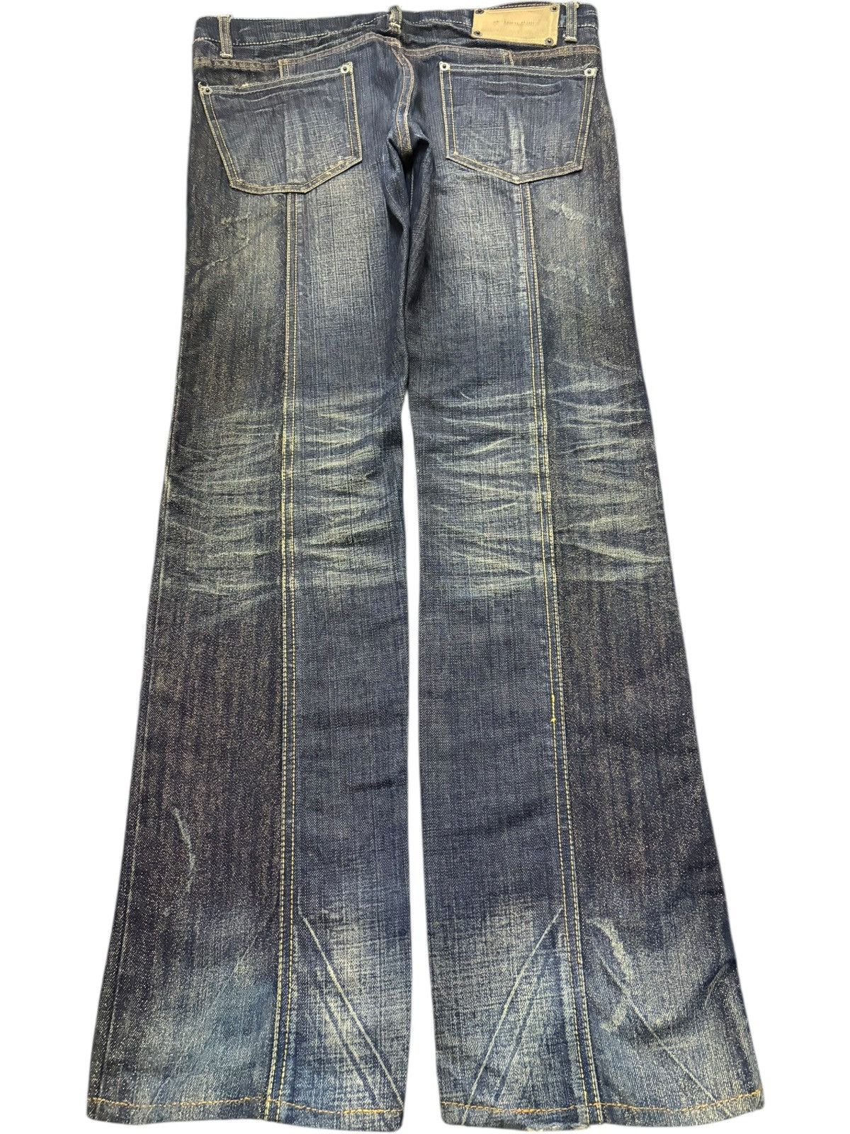 Buffalo London Vintage Japanese Buffalo Golden Thread Distressed Jeans Size 33" - 2 Thumbnail