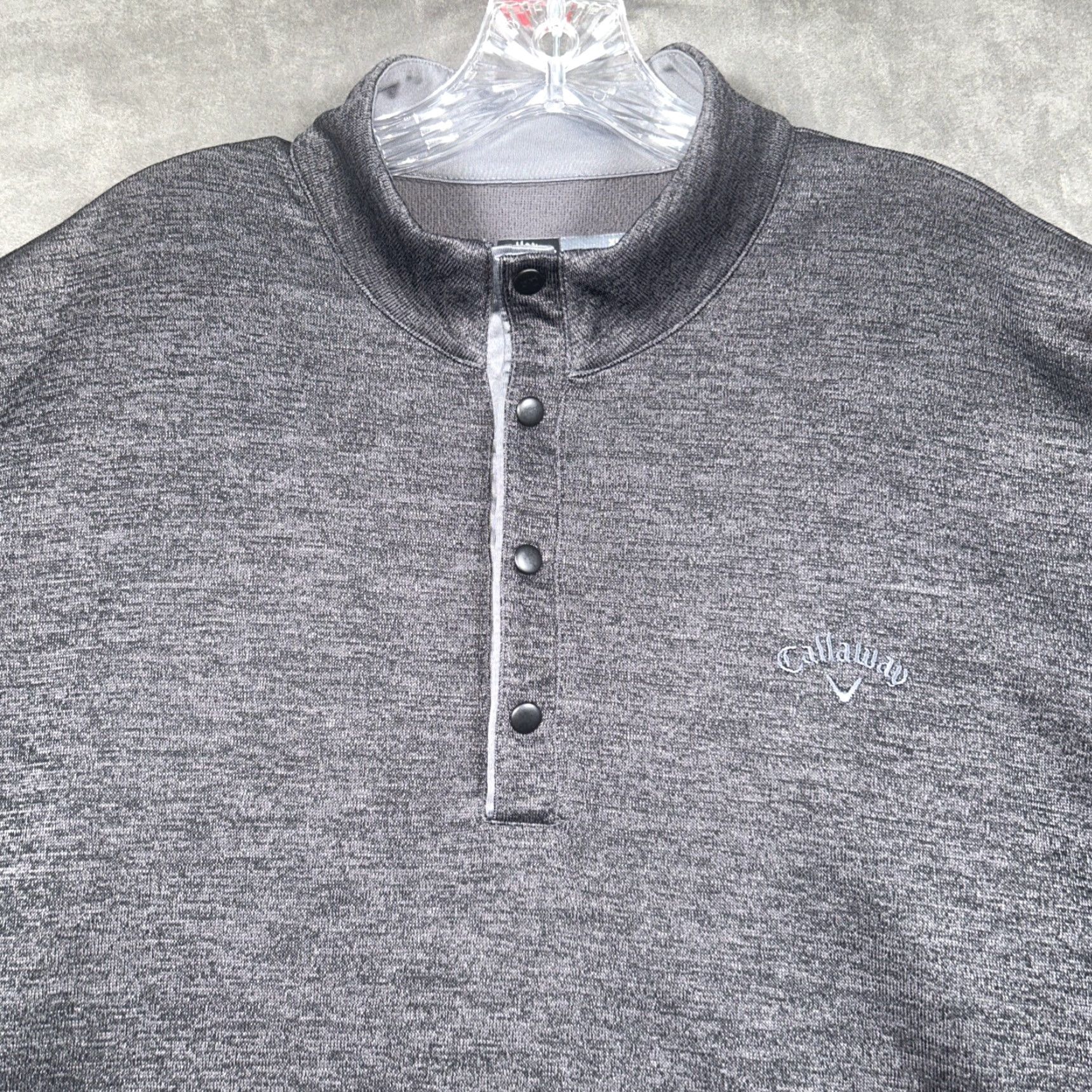 Callaway Callaway Sweatshirt 1/4 Zip XL Gray Heather Long Sleeve Pullover Mens Size US XL / EU 56 / 4 - 2 Thumbnail