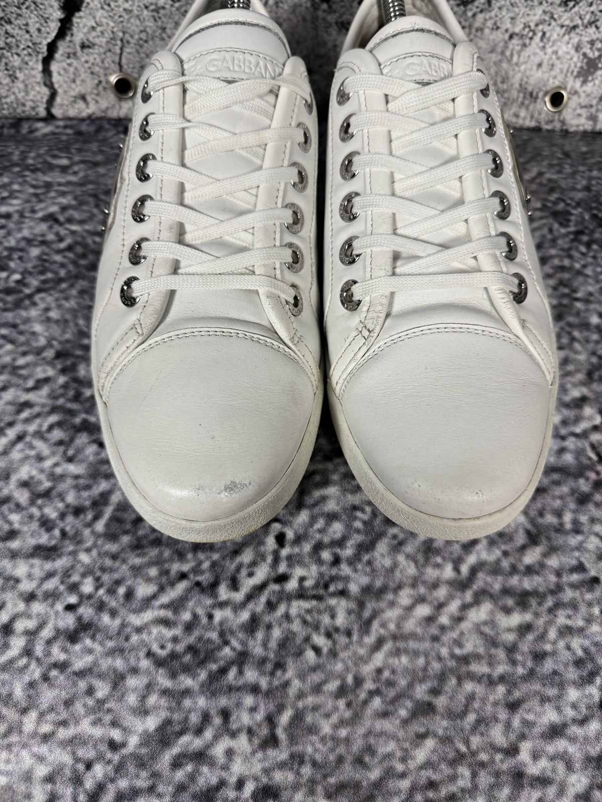 Dolce & Gabbana Men’s Dolce & Gabbana White Leather Trainers Sneakers Size 7 Size US 7 / EU 40 - 5 Thumbnail