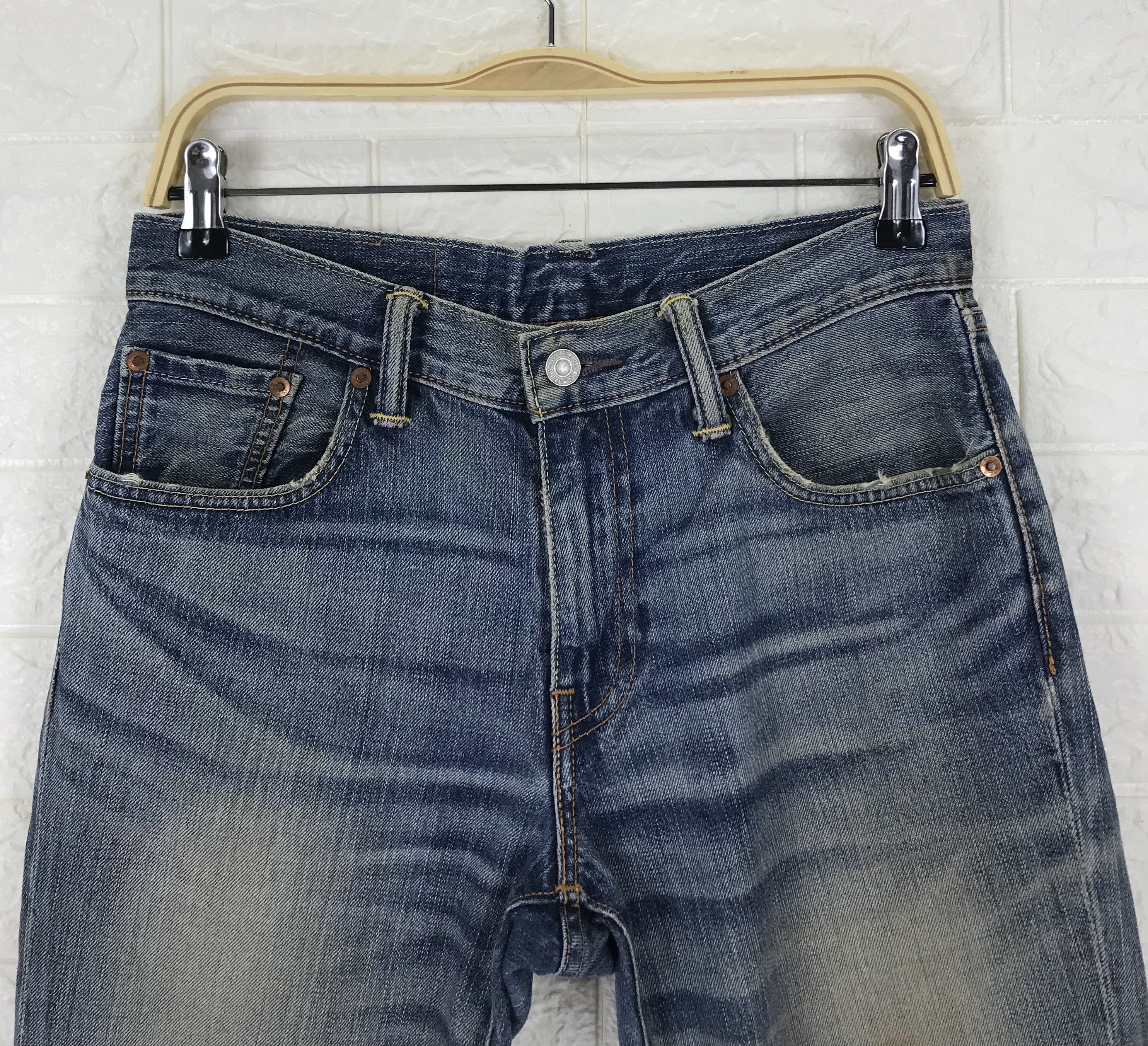 Levi's Vintage Levi's 502 Mud Wash Jeans Distressed Denim Size US 29 - 2 Thumbnail