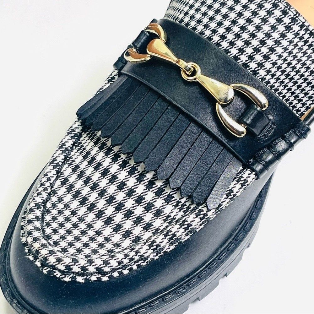 Loft LOFT Women’s Houndstooth Lug Loafers Size US 7.5 / IT 37.5 - 8 Thumbnail