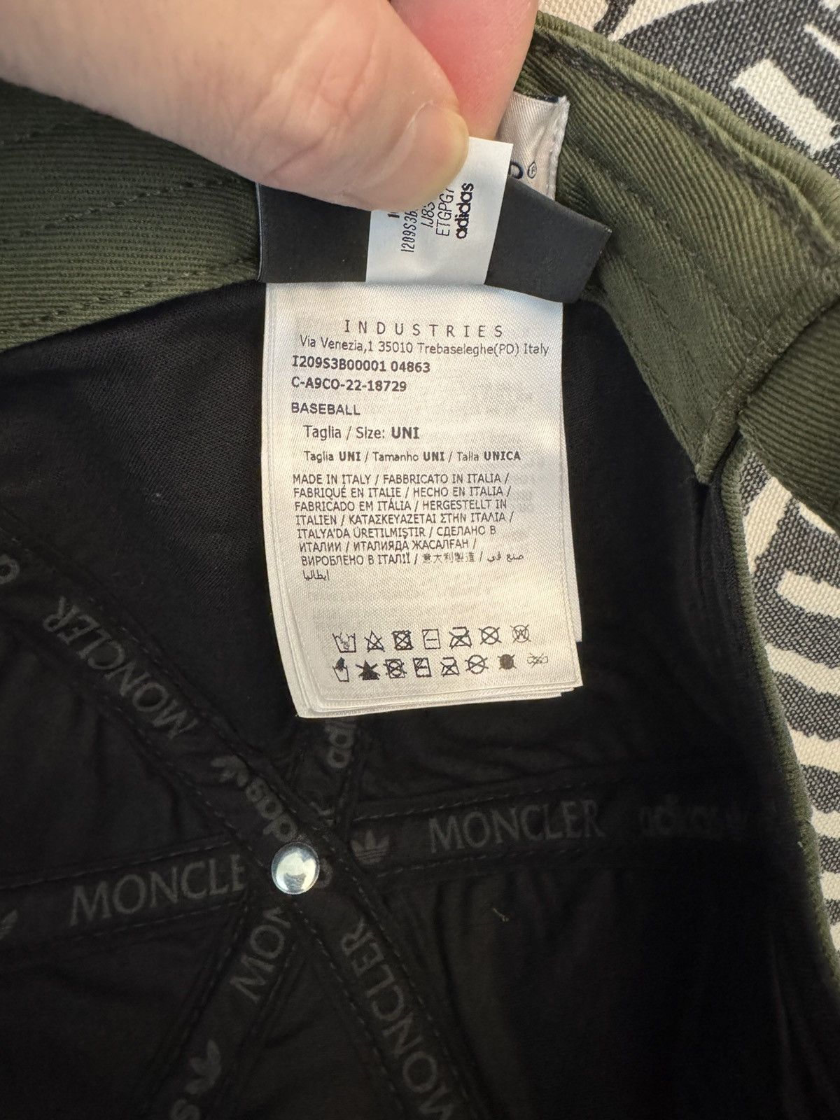 Adidas MONCLER X ADIDAS ORIGINALS BASEBALL CAP Size ONE SIZE - 6 Thumbnail