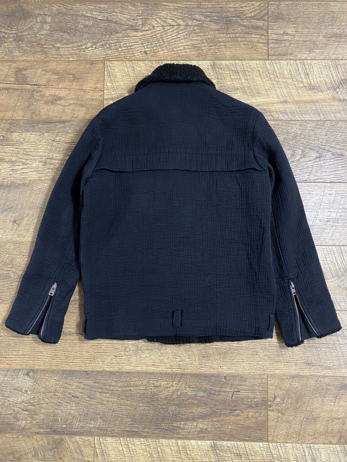 Iro IRO Paris Shearling Collar Biker Jacket. Lampo Zippers Size XS / US 0-2 / IT 36-38 - 5 Thumbnail