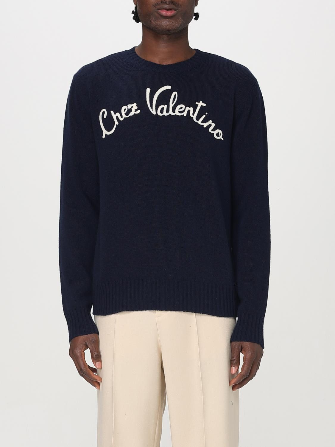 Valentino Valentino Sweater Men Blue Size US L / EU 52-54 / 3 - 1 Thumbnail