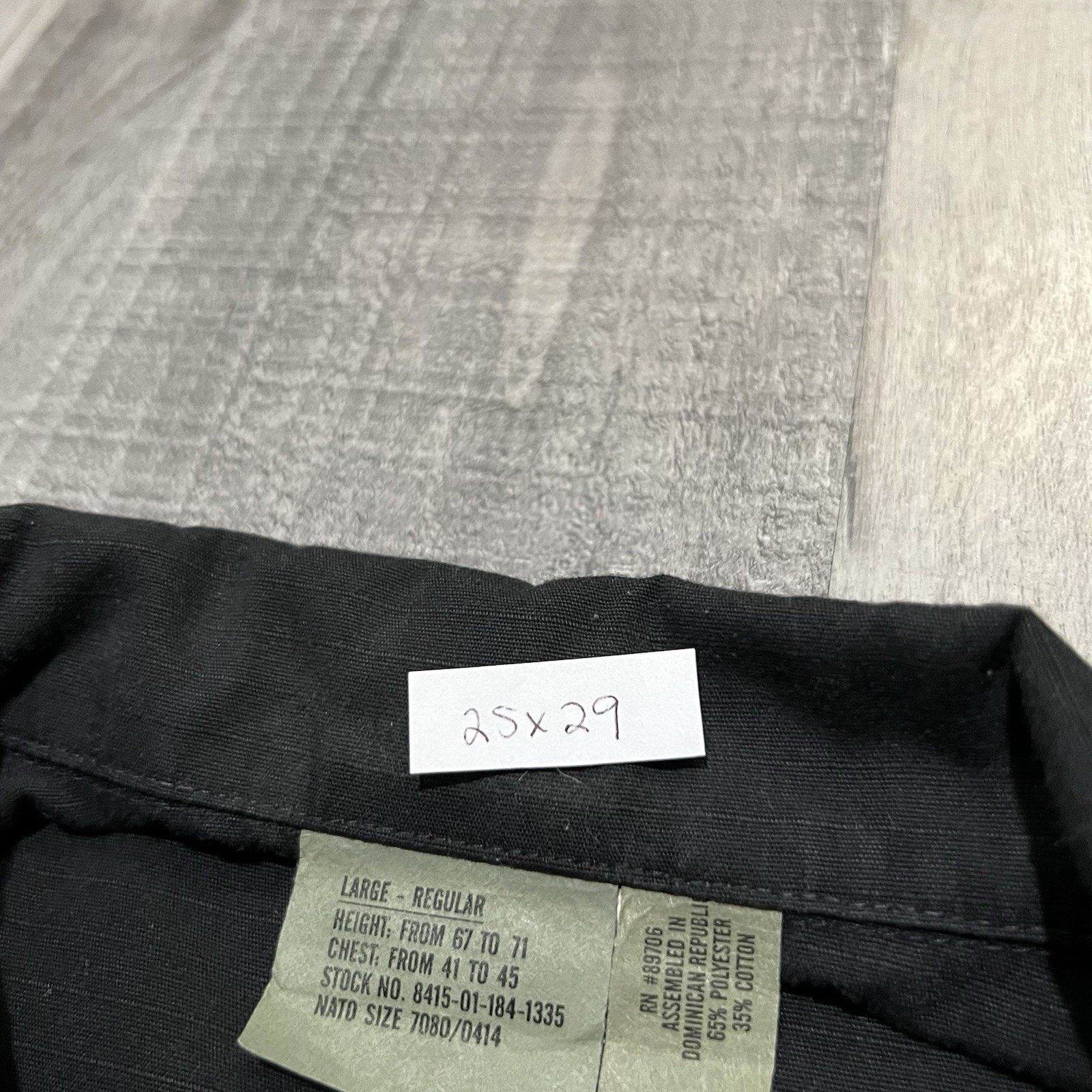 Other VTG Wyoming Mine Rescue Black Military Cotton Shirt Solvay Size US L / EU 52-54 / 3 - 5 Thumbnail