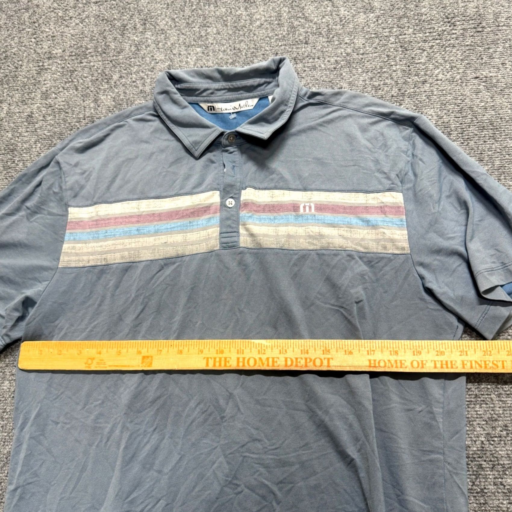 Vintage Travis Mathew Polo Shirt Mens XL Summer Comfort Monarch Beach Dress Blue Monarch Beach Polo Shirt XL Mens Blue Size 46R - 5 Thumbnail