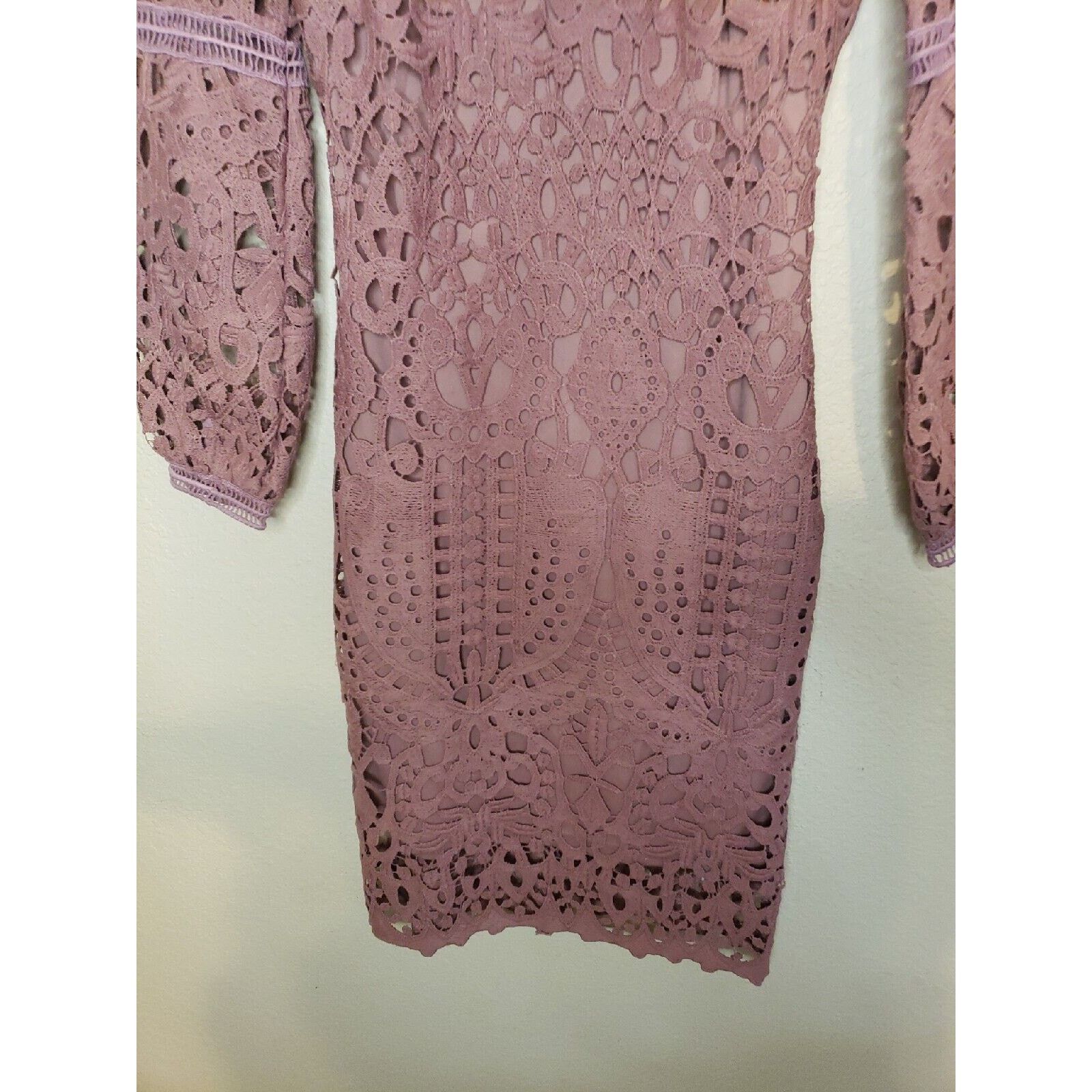 Other Womens SMALL Jessakae Crochet Lace Mesh Short Sleeve Dress Size S / US 4 / IT 40 - 5 Thumbnail