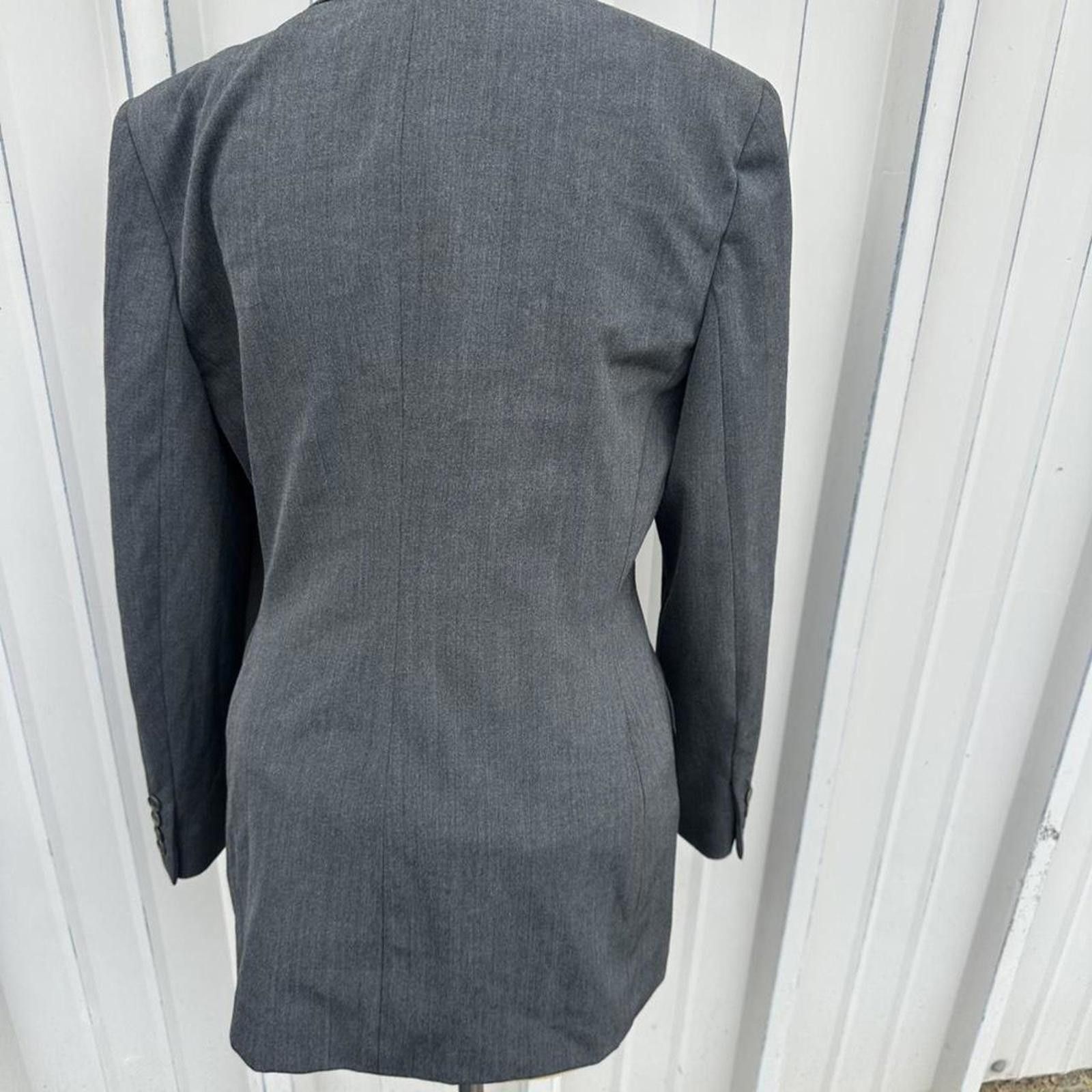 Lauren Ralph Lauren Grey vintage blazer with shoulder pads jacket Size M / US 6-8 / IT 42-44 - 6 Thumbnail
