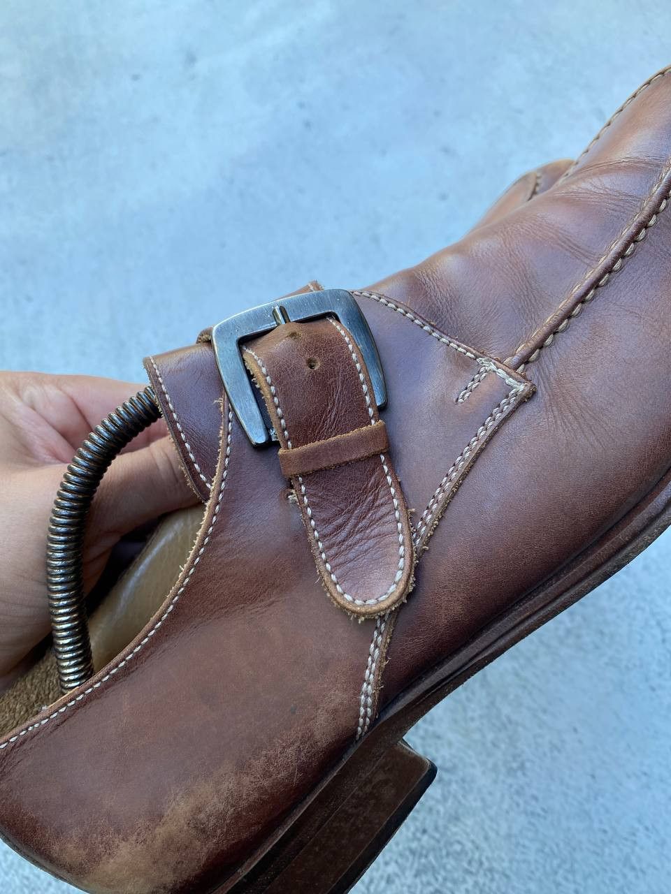 Other Vintage Guidi Dolce Gabbana style Leather Faded Shoes Size US 10 / EU 43 - 11 Thumbnail
