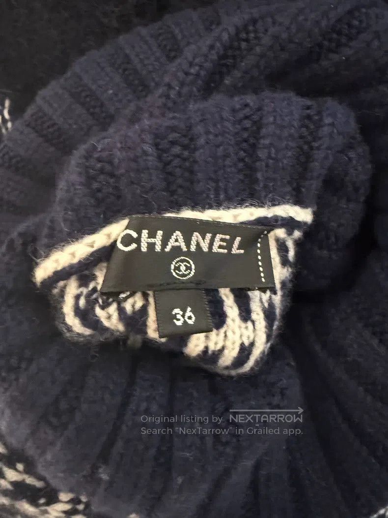 Chanel Chanel Cashmere turtleneck sweater Size XS / US 0-2 / IT 36-38 - 3 Thumbnail