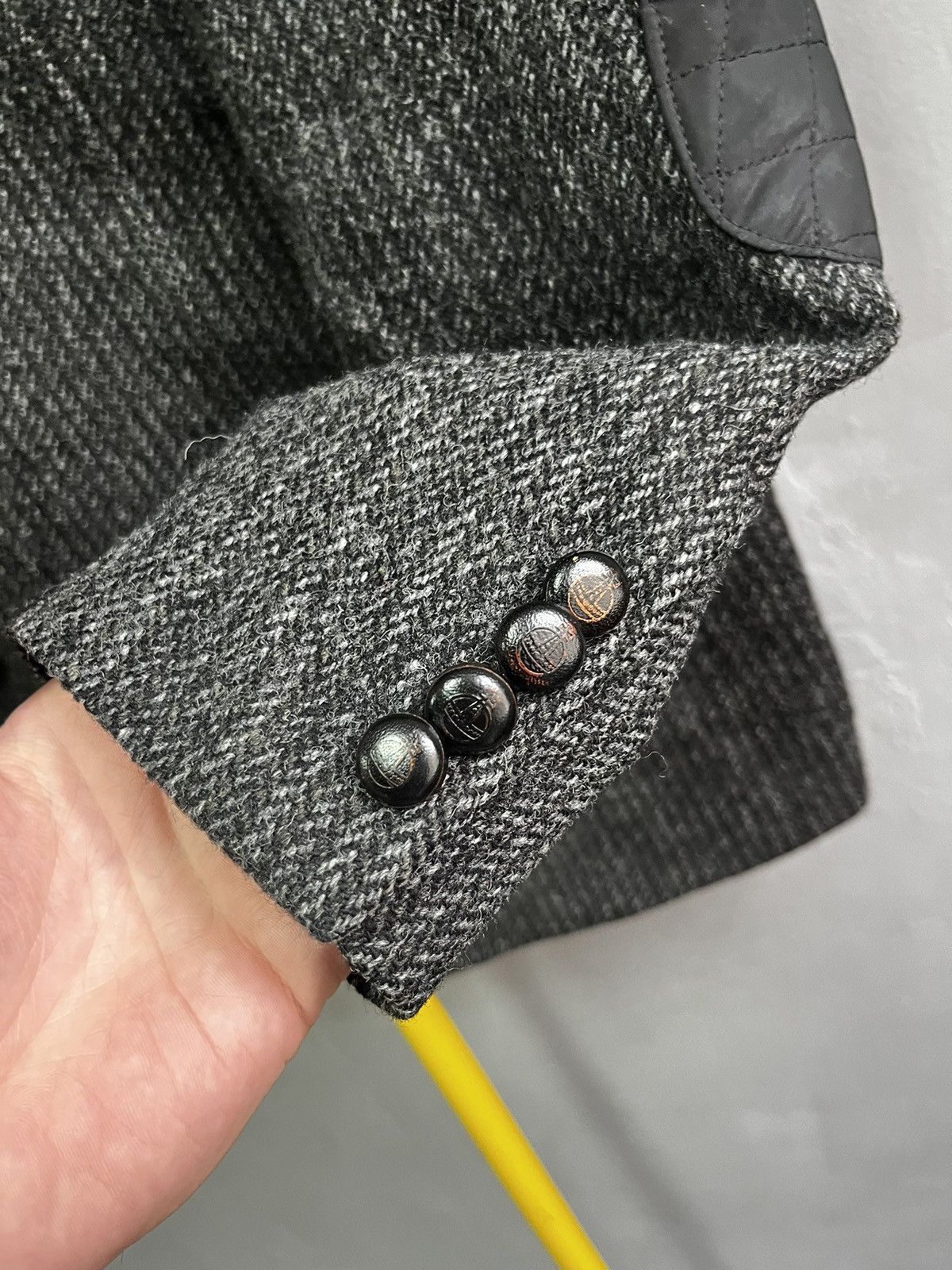 Harris Tweed × Vintage Harris Tweeted x Barutti blazer jacket Size 42R - 9 Thumbnail