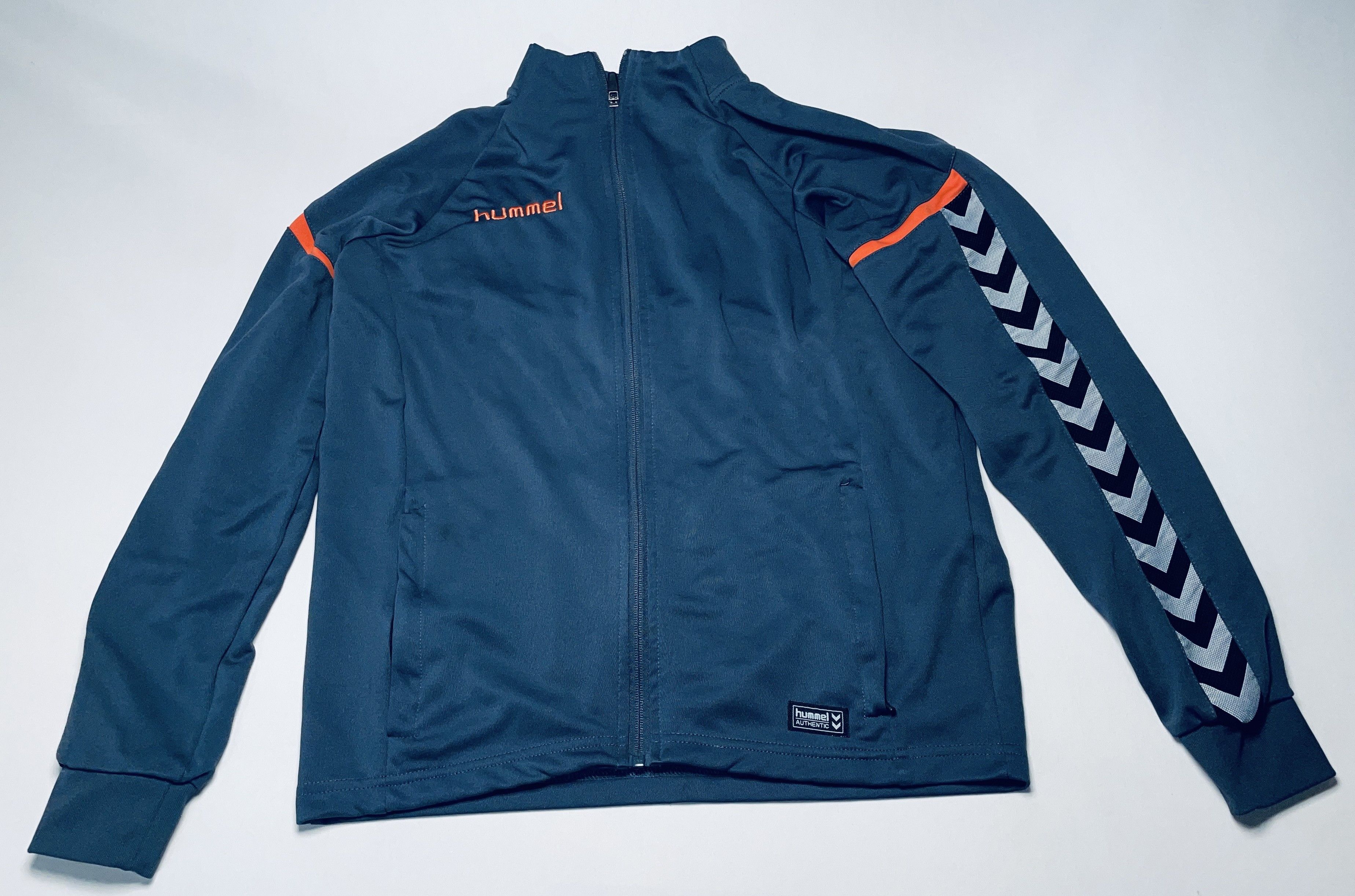 Hummel 🧥 29,90€ – Hummel Trainingsjacke – Blau/Orange – Größe S Size US S / EU 44-46 / 1 - 1 Thumbnail