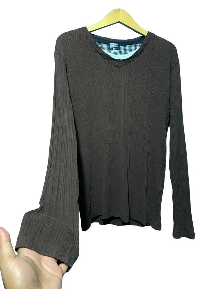 Takeo Kikuchi Y2k Takeo kikuchi triple layer neck gothic ribbed longsleeve Size US M / EU 48-50 / 2 - 4 Thumbnail