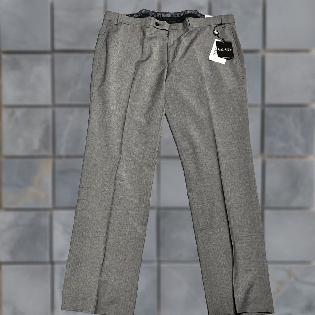 Vintage Lauren Ralph Lauren Pants Mens 38 x 30 High Performance Wool Dress Ultraflex Gray Dress Pants Mens Regular Wool Ultraflex 38 30 Size US 38 / EU 54 - 1 Thumbnail