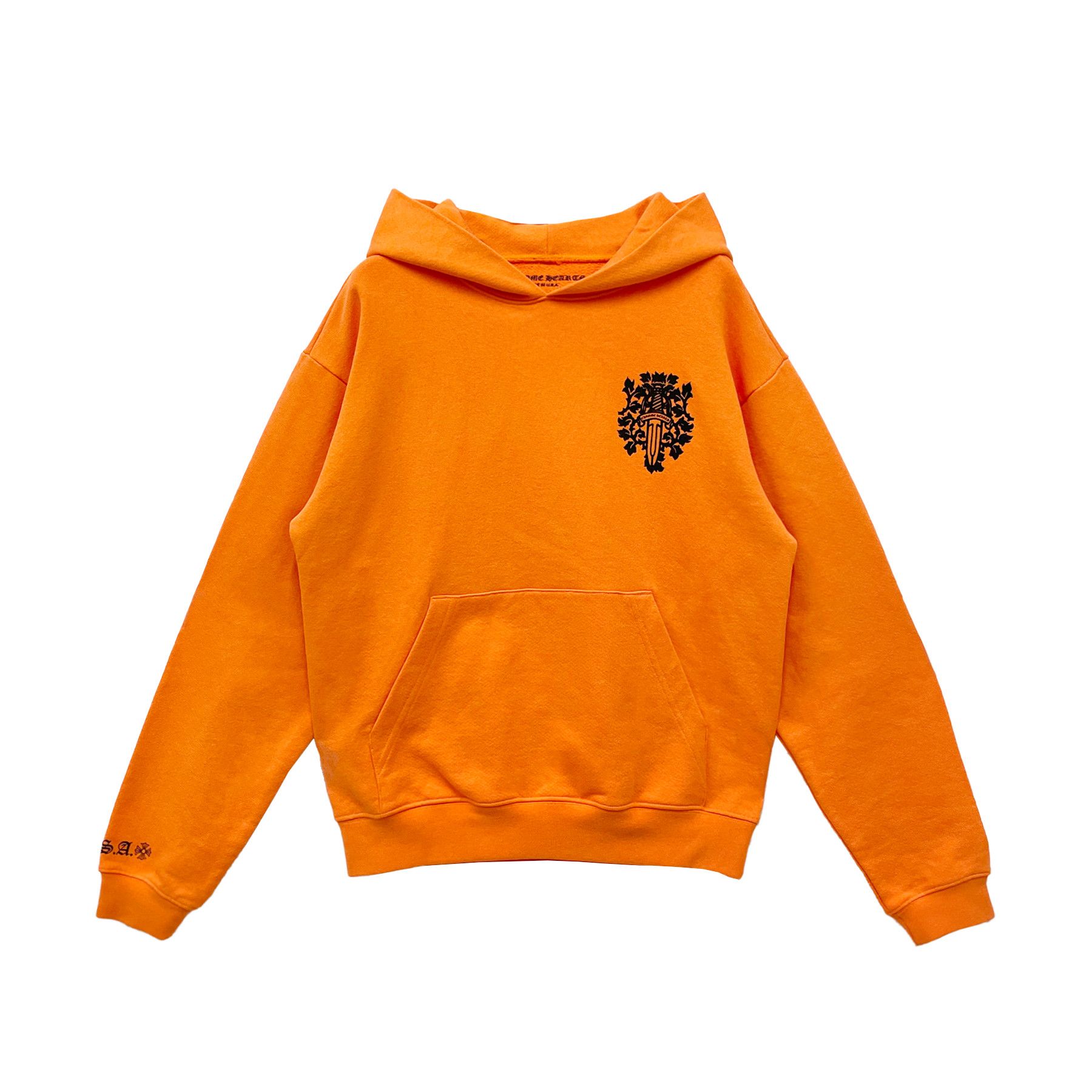 Chrome Hearts Chrome Hearts Vine Dagger Logo Orange Pullover Hoodie Size S / US 4 / IT 40 - 2 Thumbnail