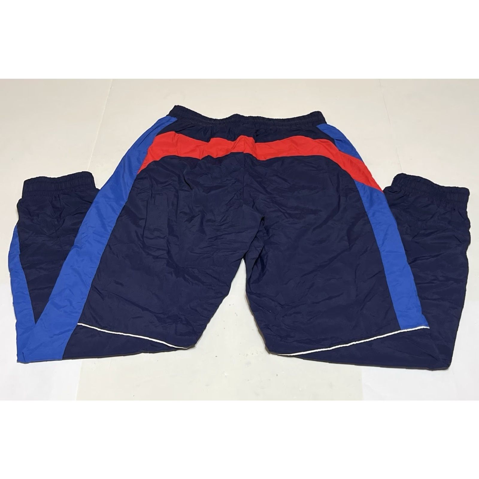 Puma Puma Scuderia Ferrari Track Pants Mens Small Blue Red 100% Nylon Tapered Athletic Windproof Drawstring Lightweight Elastic Waist Woven Size US 29 - 2 Thumbnail